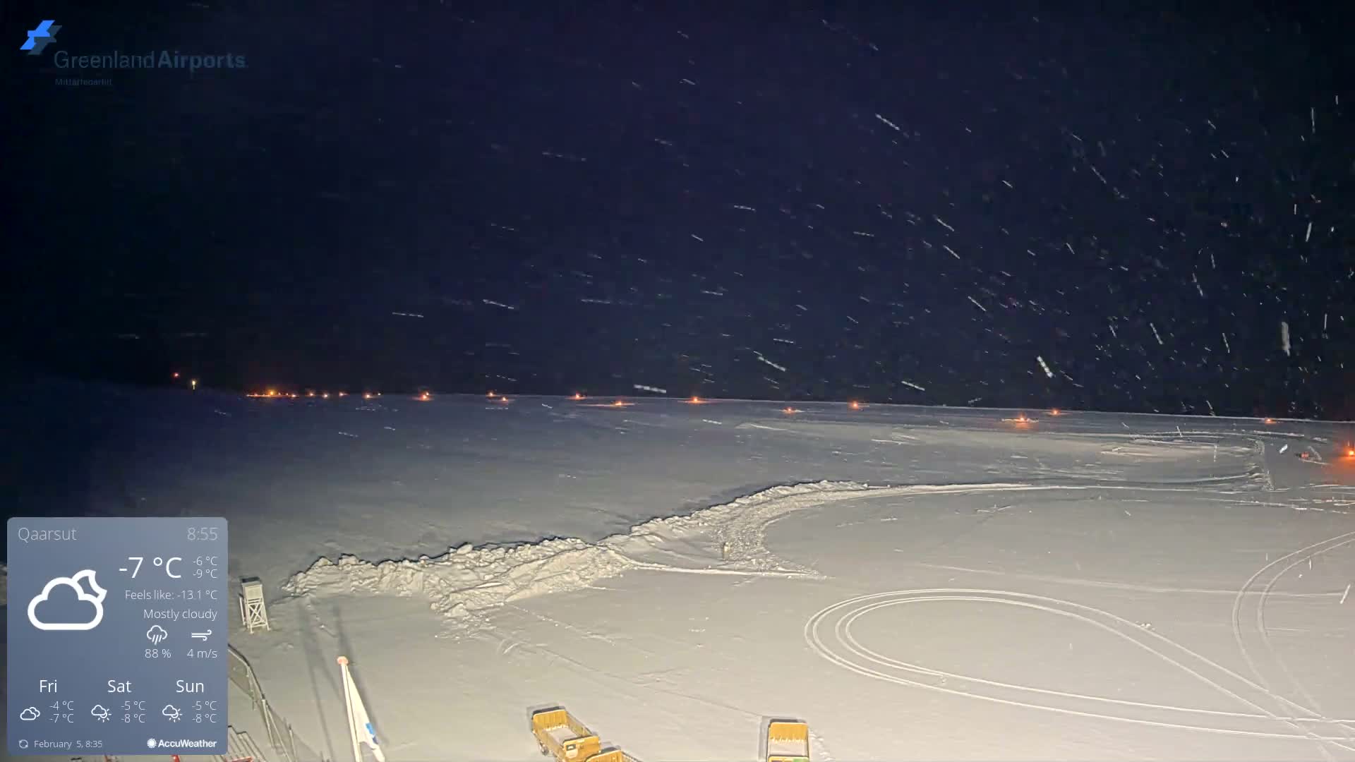 Qaarsut Airport (Mittarfik Qaarsut) North Towards View Live Cam JQA / BGUQ  - Qaarsut, Avannaata, Greenland, Denmark