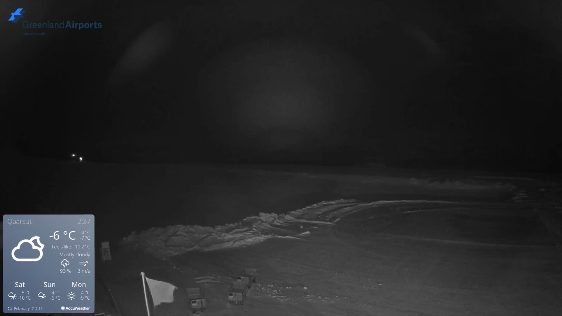 Qaarsut Airport (Mittarfik Qaarsut) North Towards View Live Cam JQA / BGUQ  - Qaarsut, Avannaata, Greenland, Denmark
