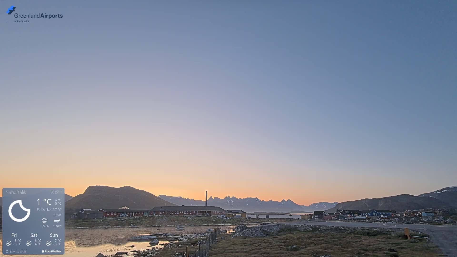 Nanortalik Village & Heliport Live Cam - Nanortalik, Kujalleq, Greenland, Denmark