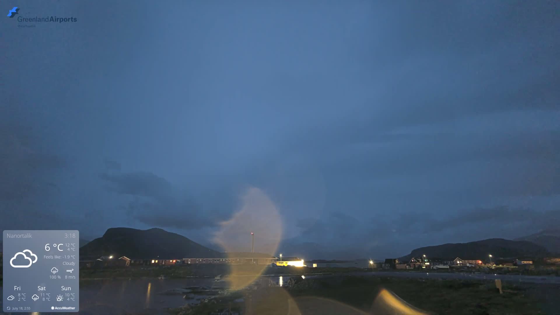 Nanortalik Village & Heliport Live Cam - Nanortalik, Kujalleq, Greenland, Denmark