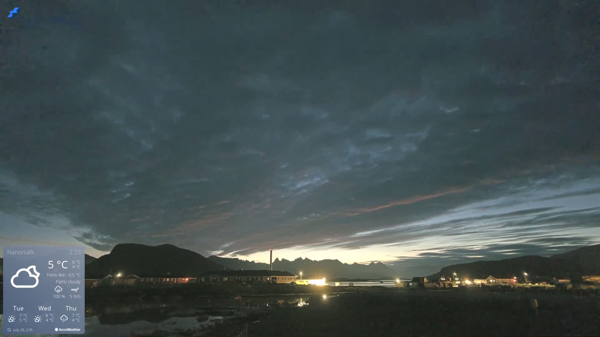 Nanortalik Village & Heliport Live Cam - Nanortalik, Kujalleq, Greenland, Denmark