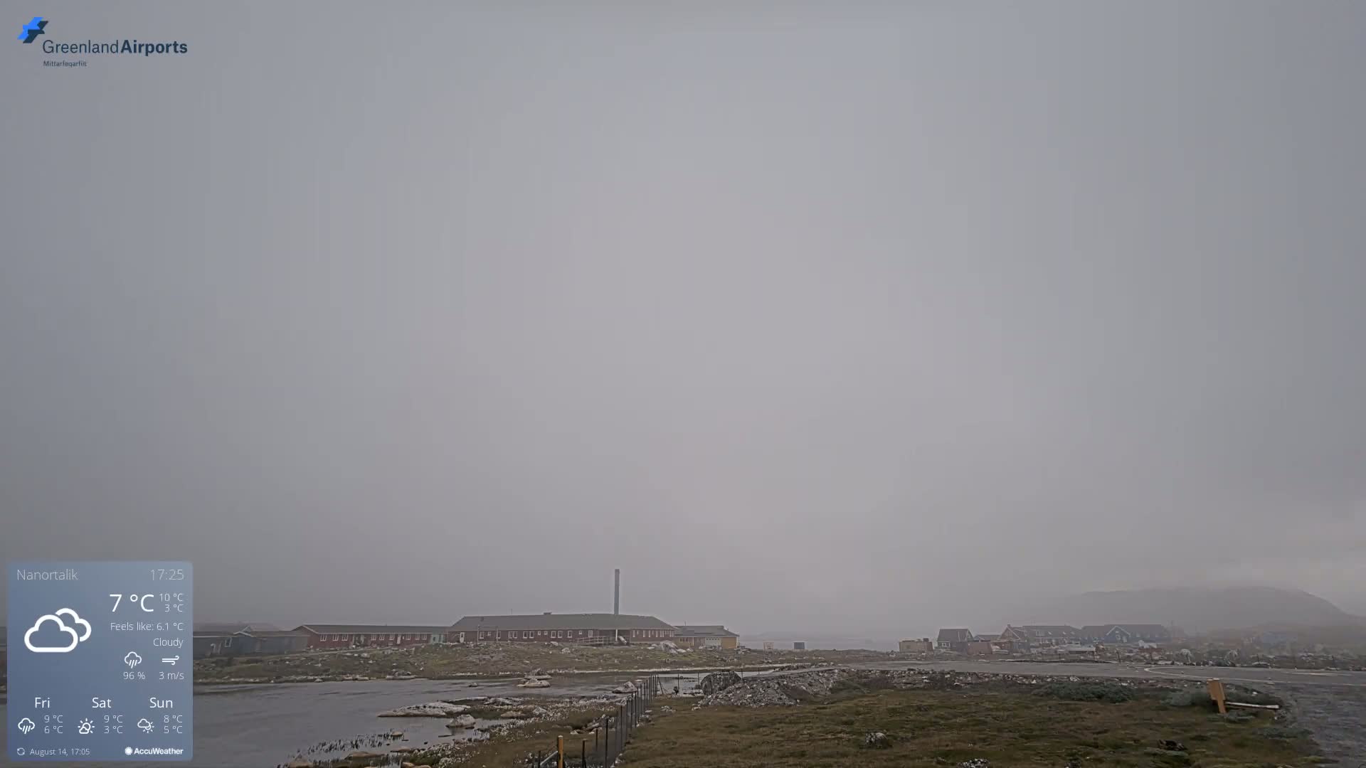 Nanortalik Village & Heliport Live Cam - Nanortalik, Kujalleq, Greenland, Denmark