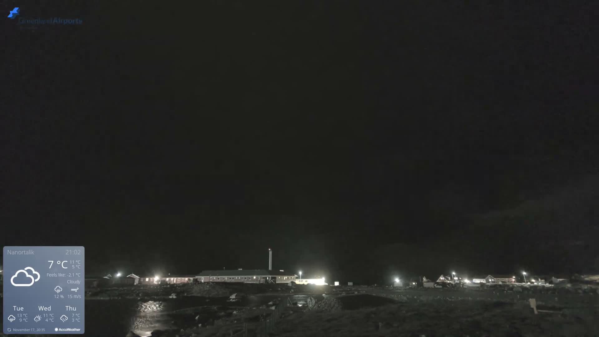 Nanortalik Village & Heliport Live Cam - Nanortalik, Kujalleq, Greenland, Denmark