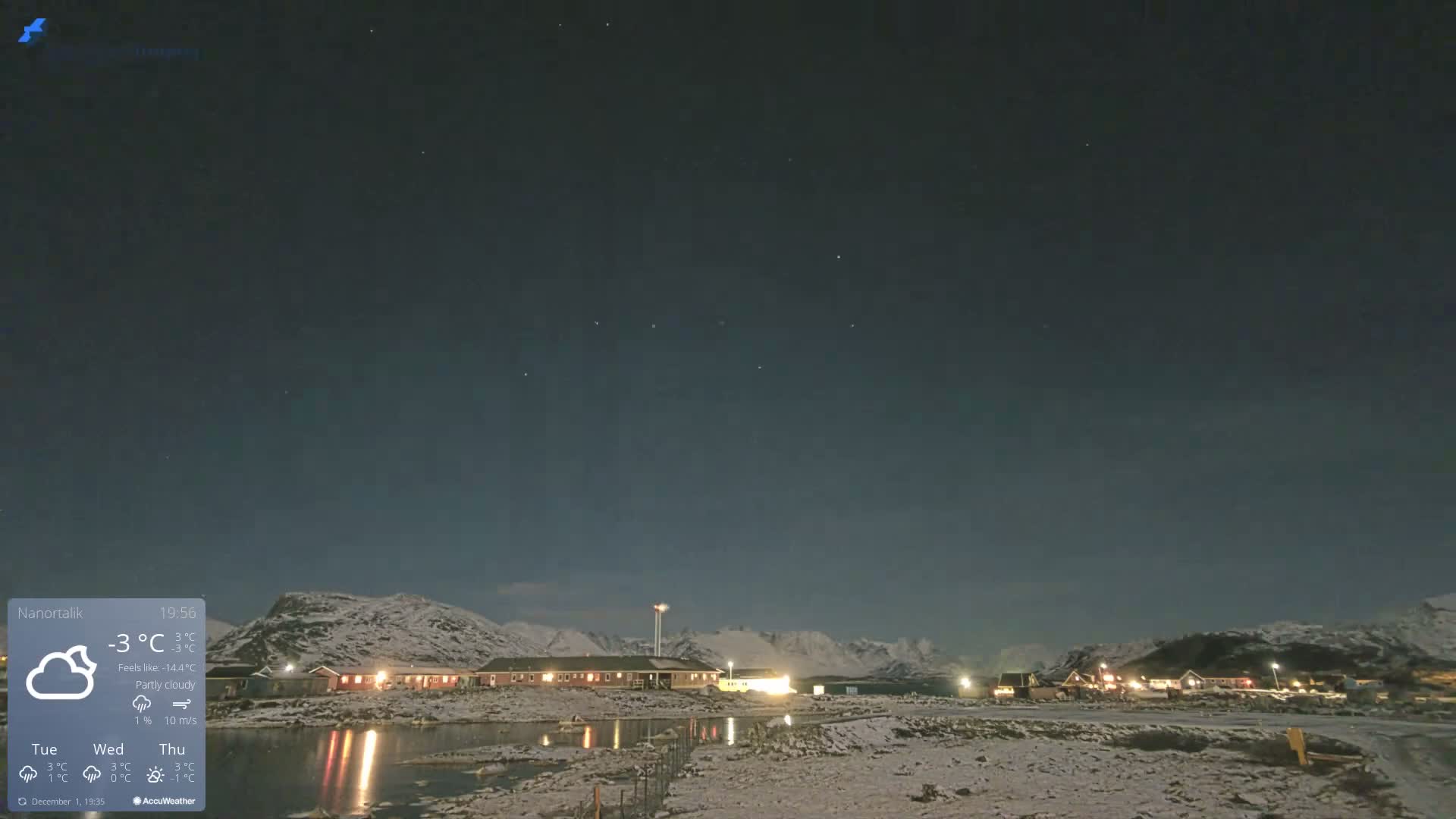 Nanortalik Village & Heliport Live Cam - Nanortalik, Kujalleq, Greenland, Denmark