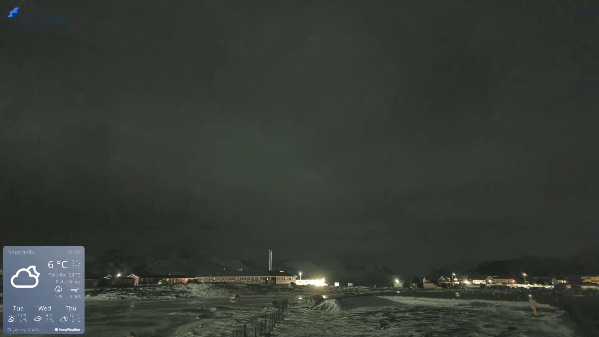 Nanortalik Village & Heliport Live Cam - Nanortalik, Kujalleq, Greenland, Denmark