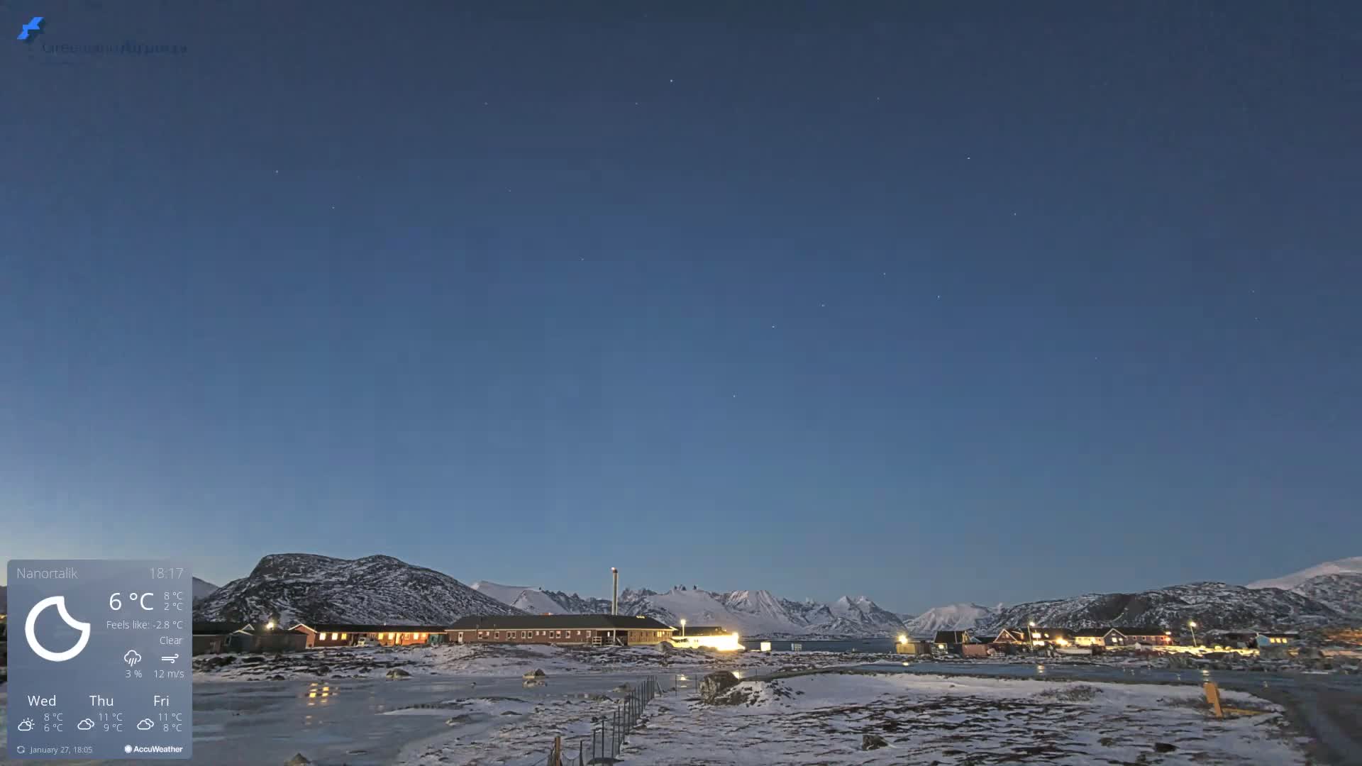 Nanortalik Village & Heliport Live Cam - Nanortalik, Kujalleq, Greenland, Denmark