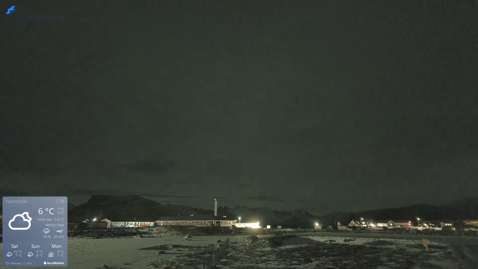Nanortalik Village & Heliport Live Cam - Nanortalik, Kujalleq, Greenland, Denmark