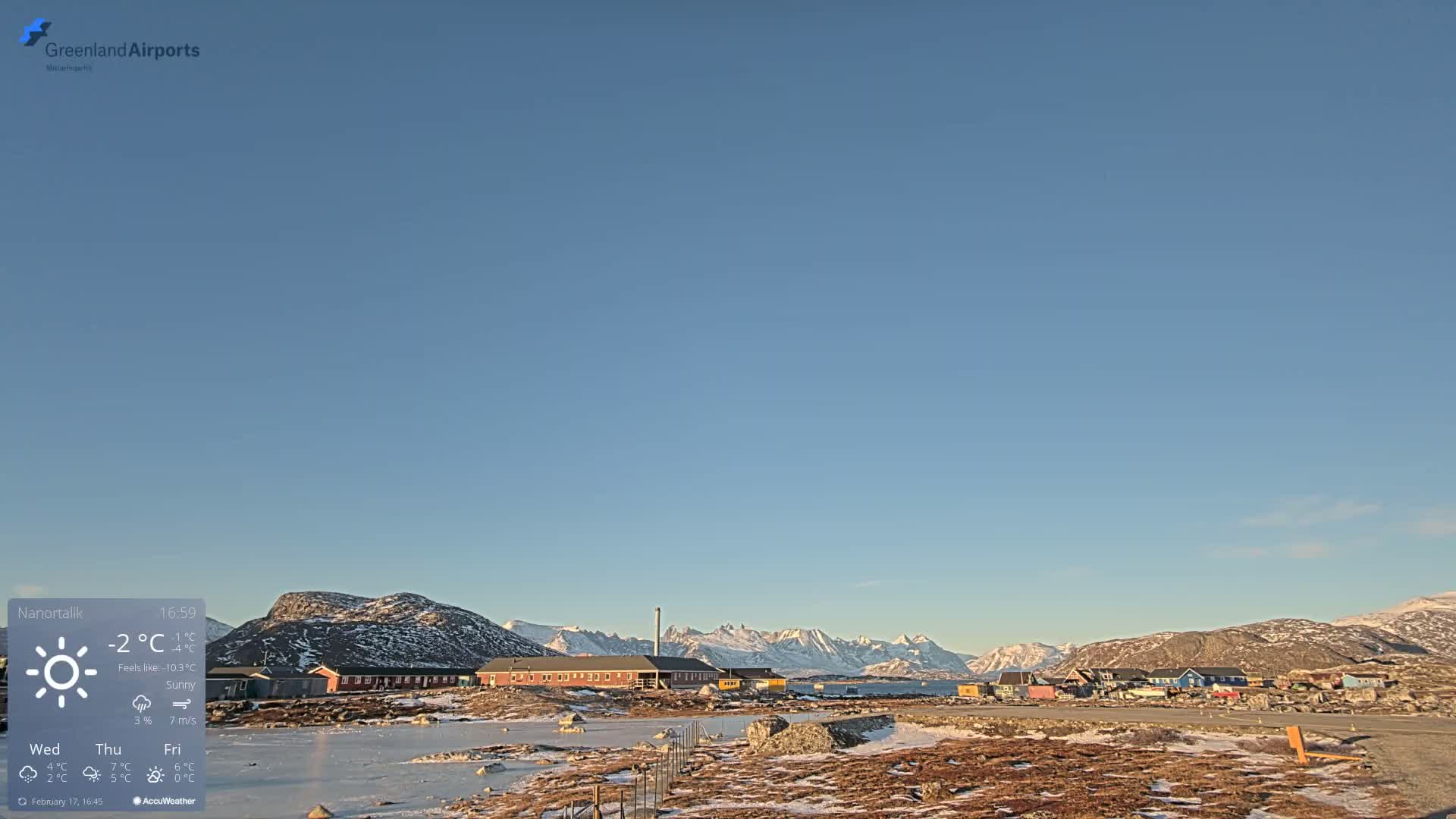 Nanortalik Village & Heliport Live Cam - Nanortalik, Kujalleq, Greenland, Denmark