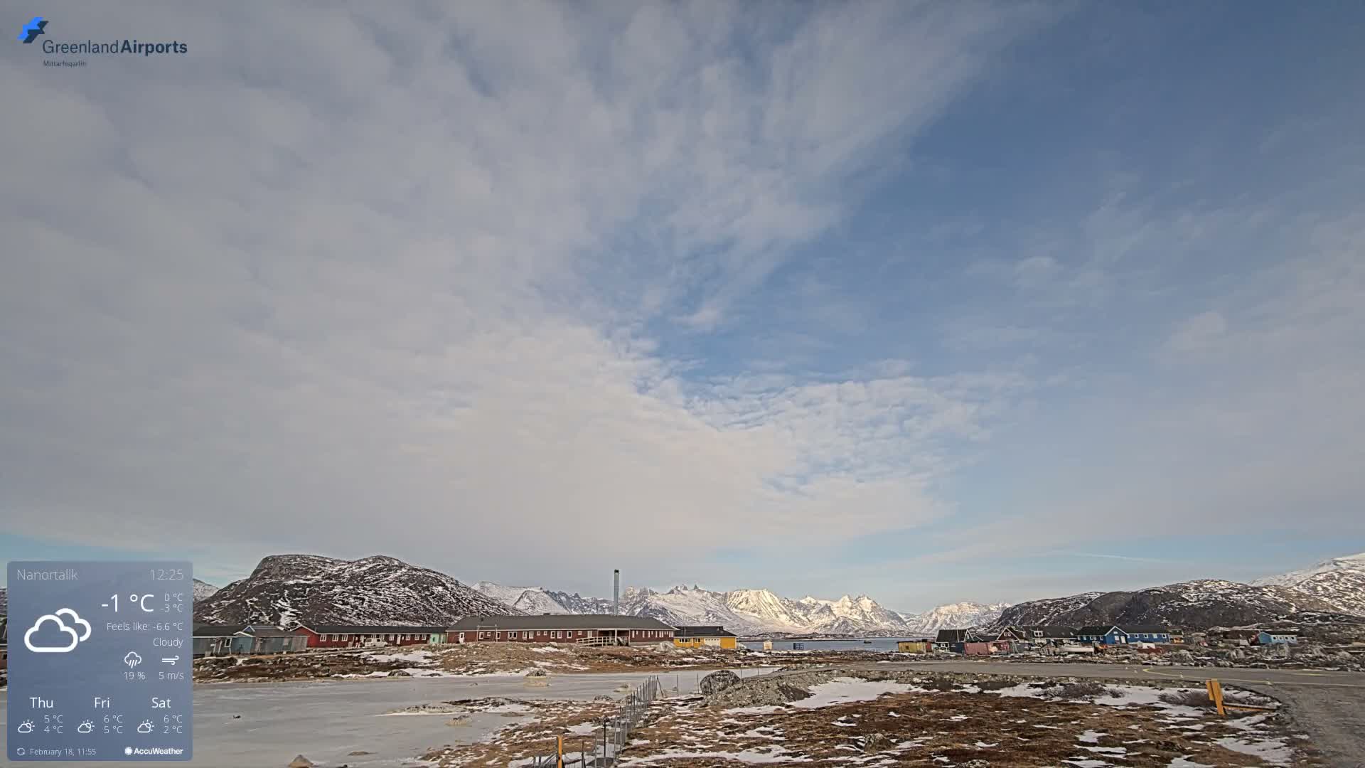 Nanortalik Village & Heliport Live Cam - Nanortalik, Kujalleq, Greenland, Denmark