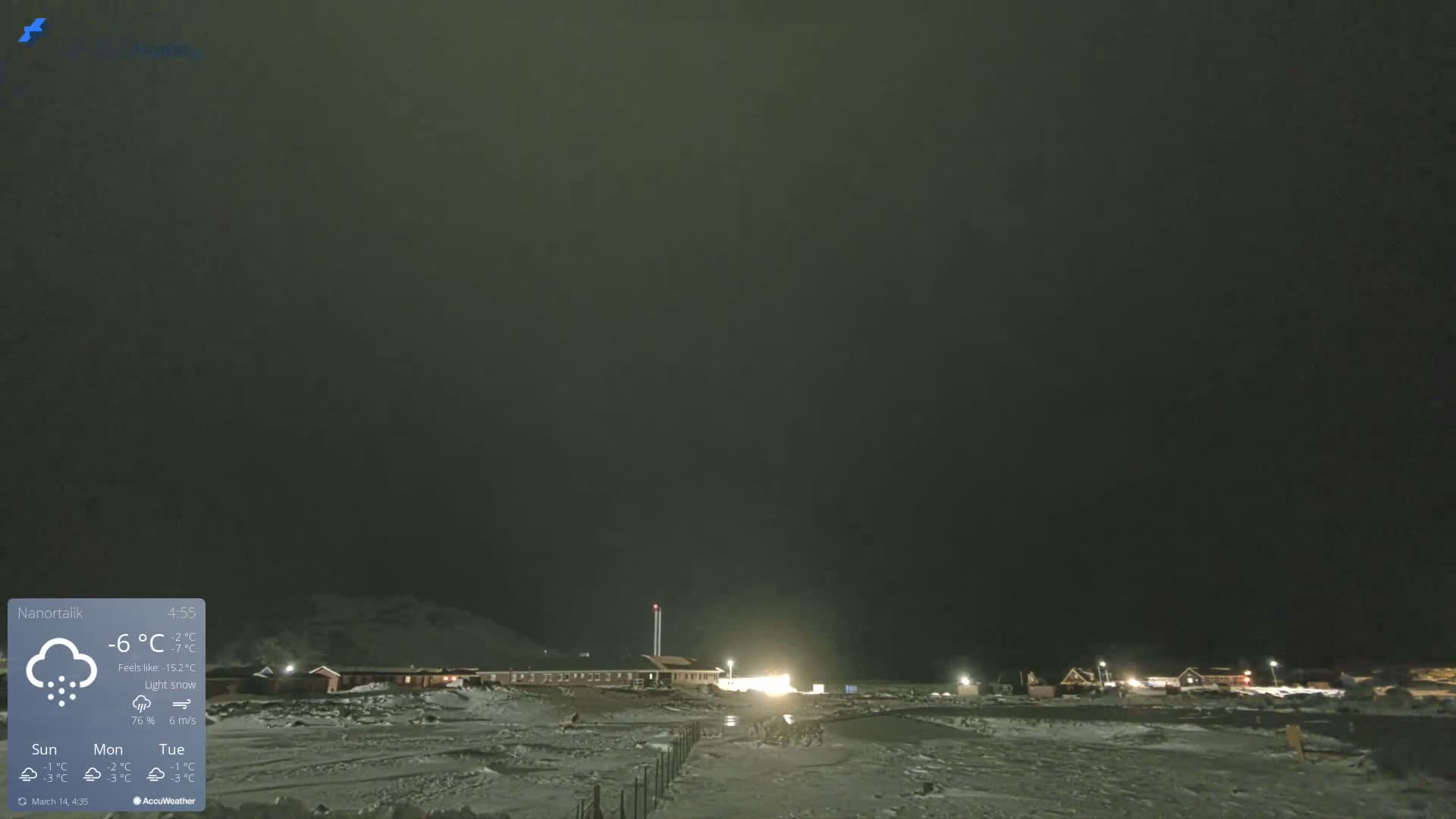 Nanortalik Village & Heliport Live Cam - Nanortalik, Kujalleq, Greenland, Denmark