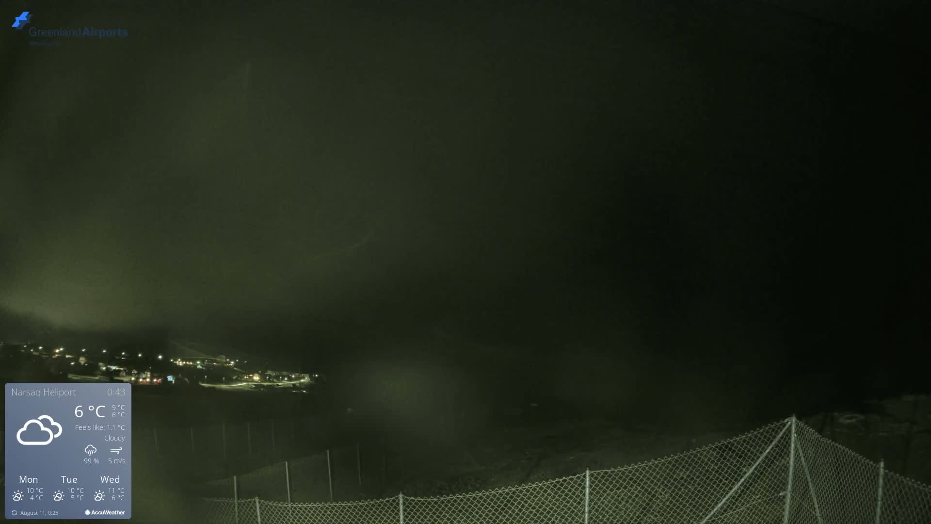 Narsaq Village & Heliport Live Cam - Narsaq, Kujalleq, Greenland, Denmark