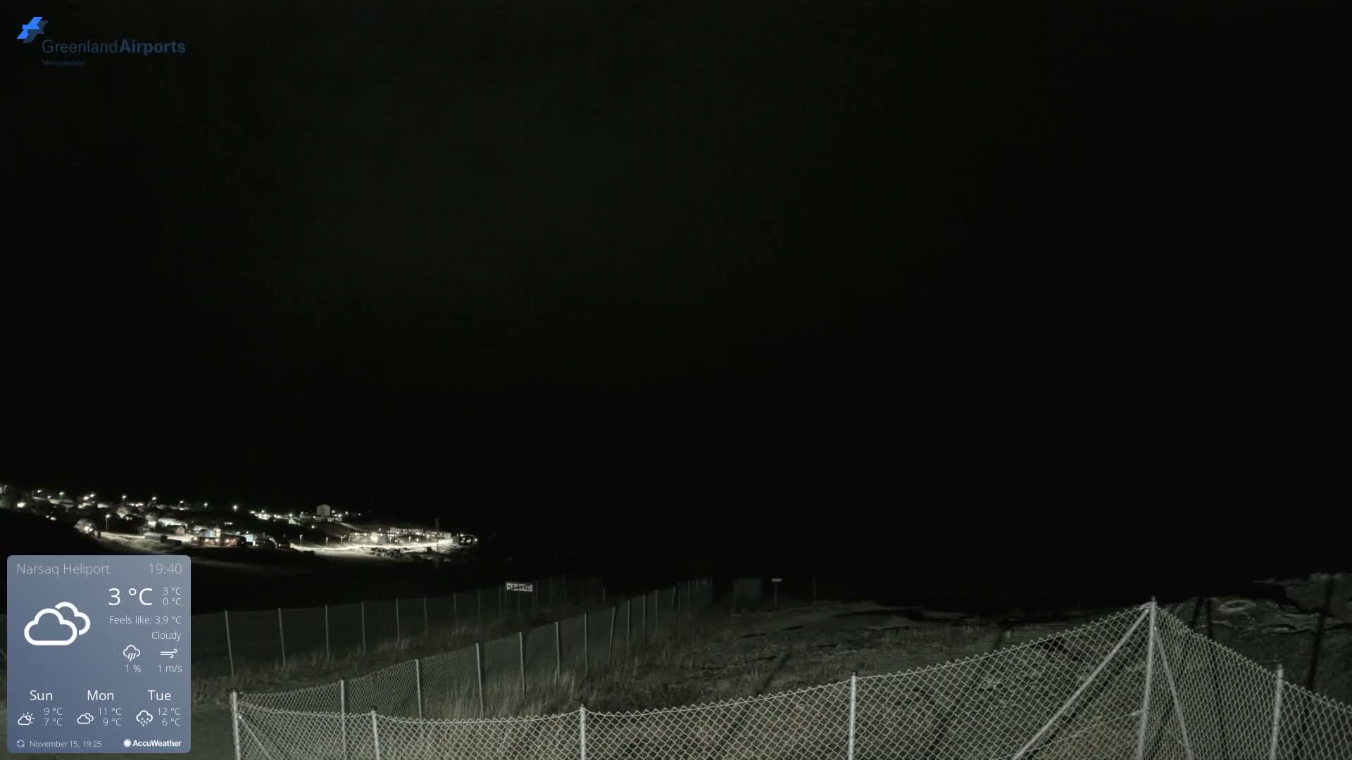 Narsaq Village & Heliport Live Cam - Narsaq, Kujalleq, Greenland, Denmark