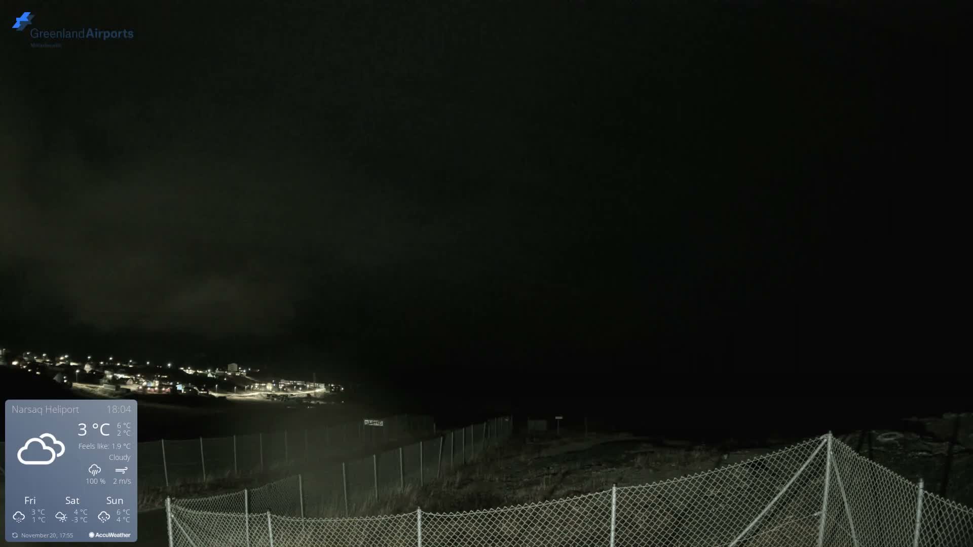 Narsaq Village & Heliport Live Cam - Narsaq, Kujalleq, Greenland, Denmark