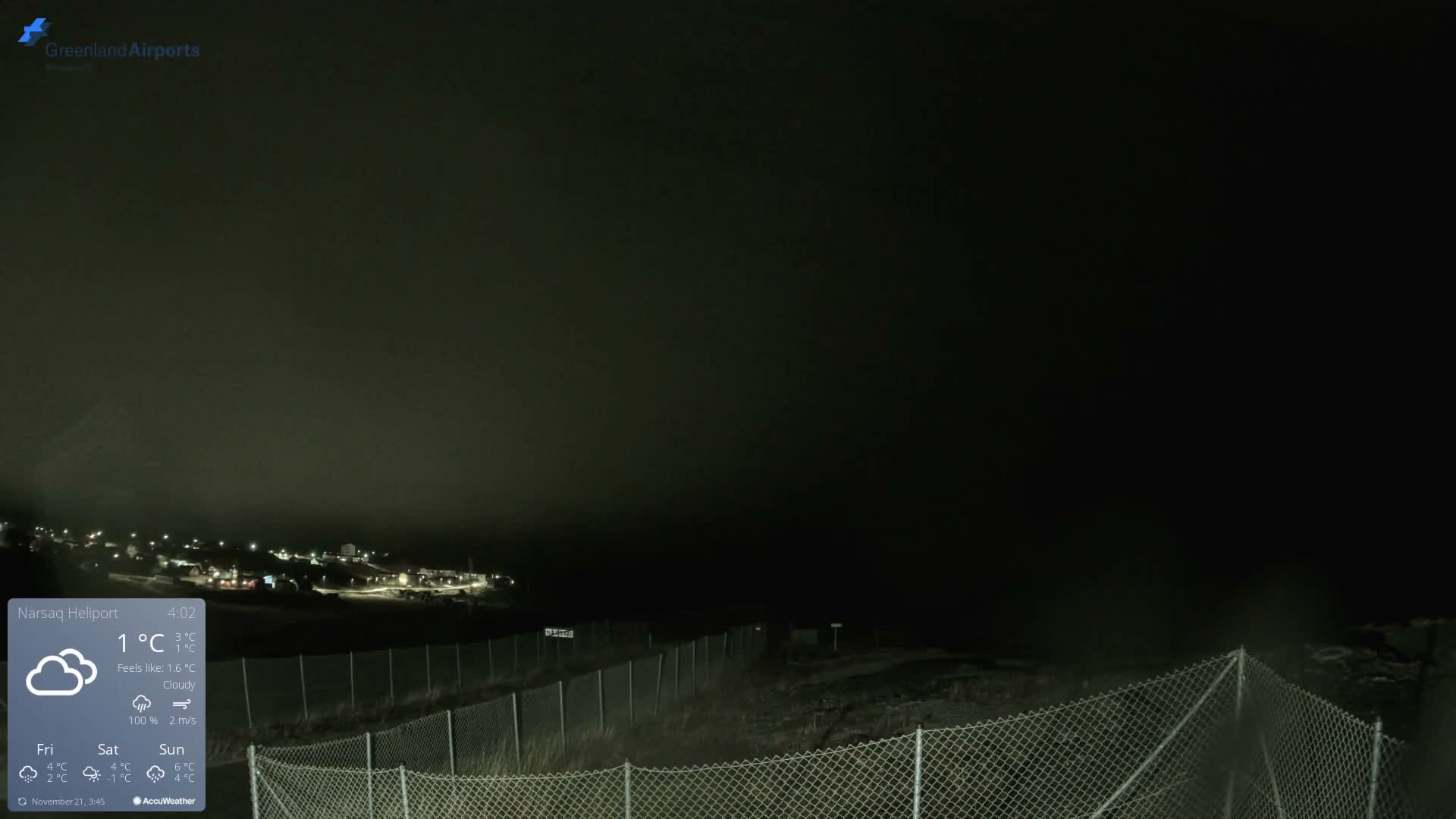 Narsaq Village & Heliport Live Cam - Narsaq, Kujalleq, Greenland, Denmark