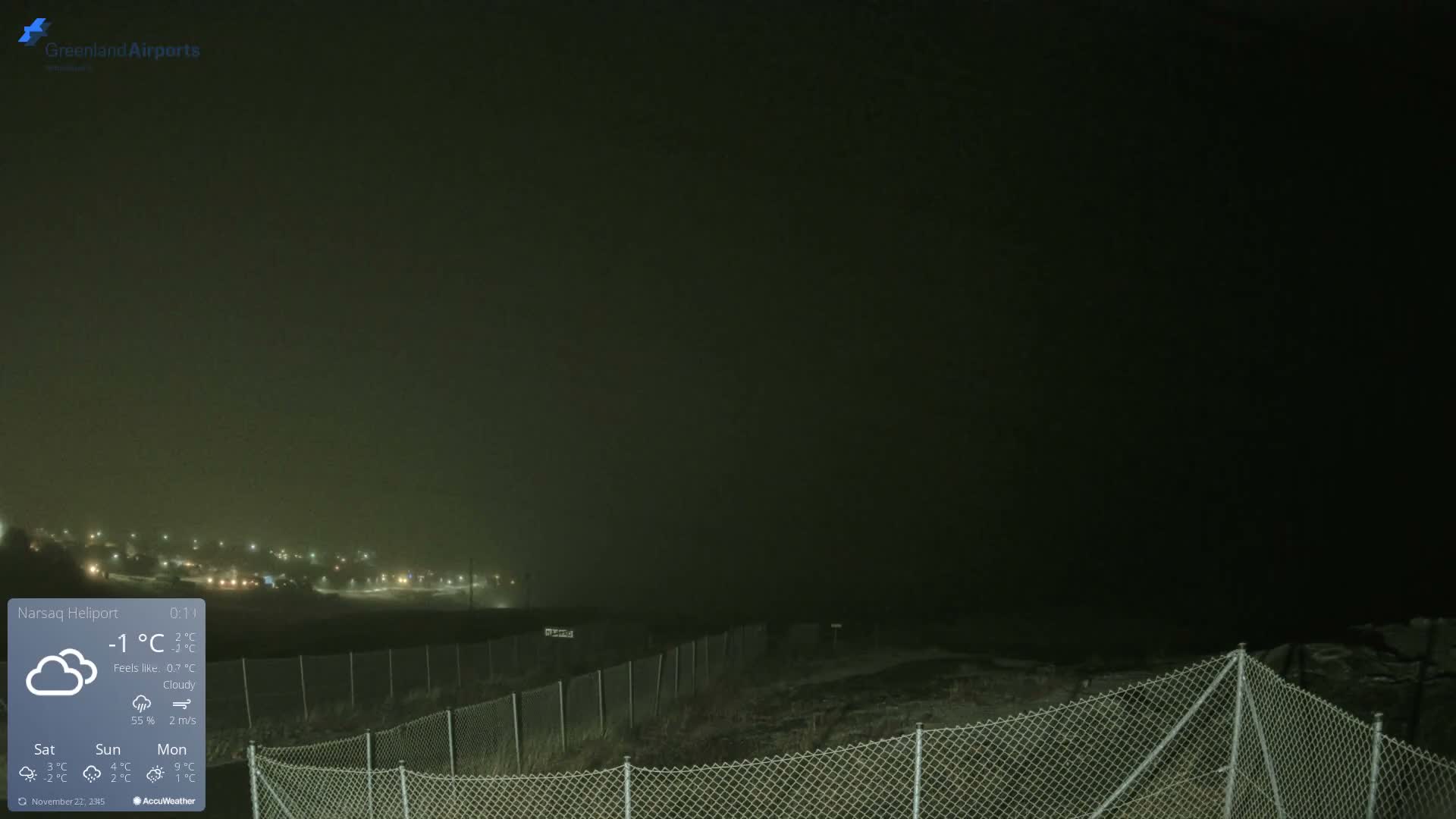 Narsaq Village & Heliport Live Cam - Narsaq, Kujalleq, Greenland, Denmark