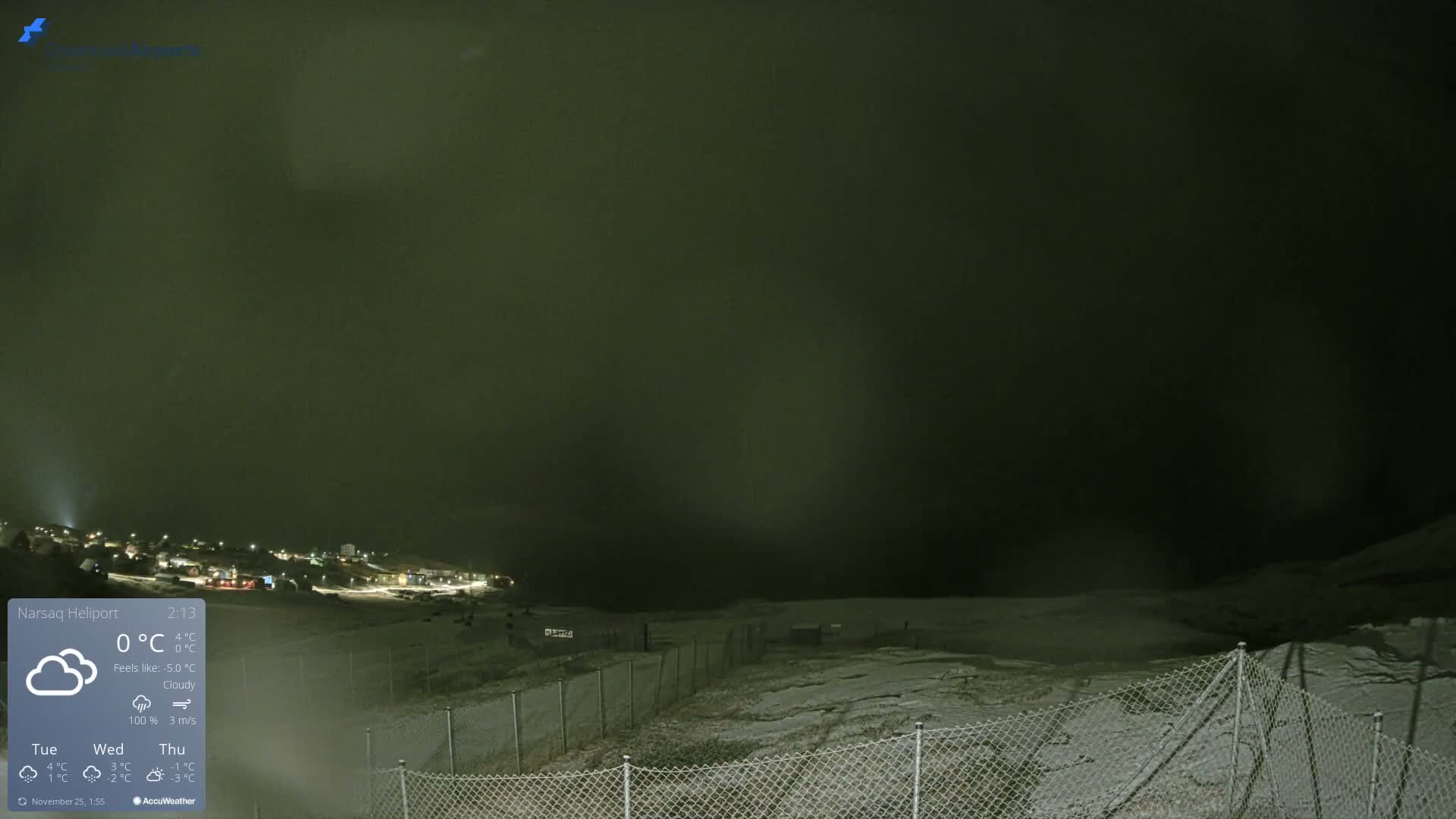 Narsaq Village & Heliport Live Cam - Narsaq, Kujalleq, Greenland, Denmark