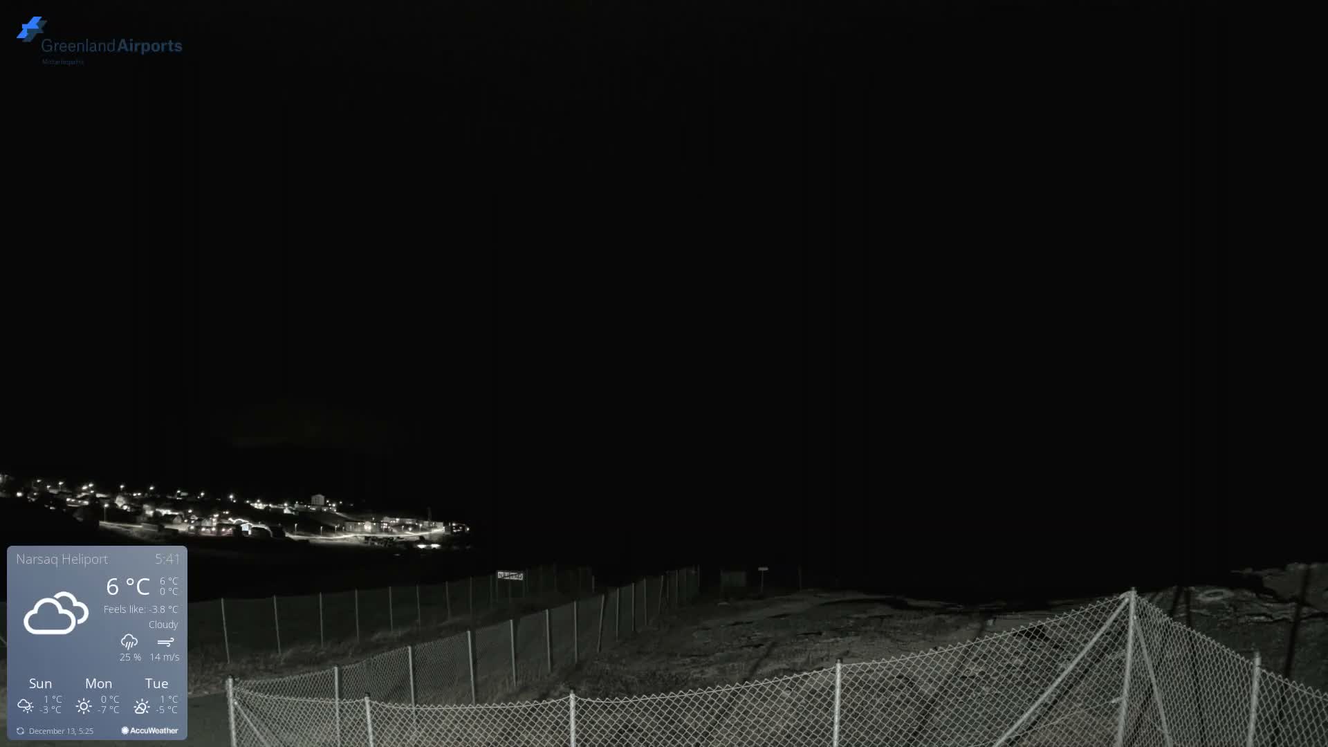 Narsaq Village & Heliport Live Cam - Narsaq, Kujalleq, Greenland, Denmark