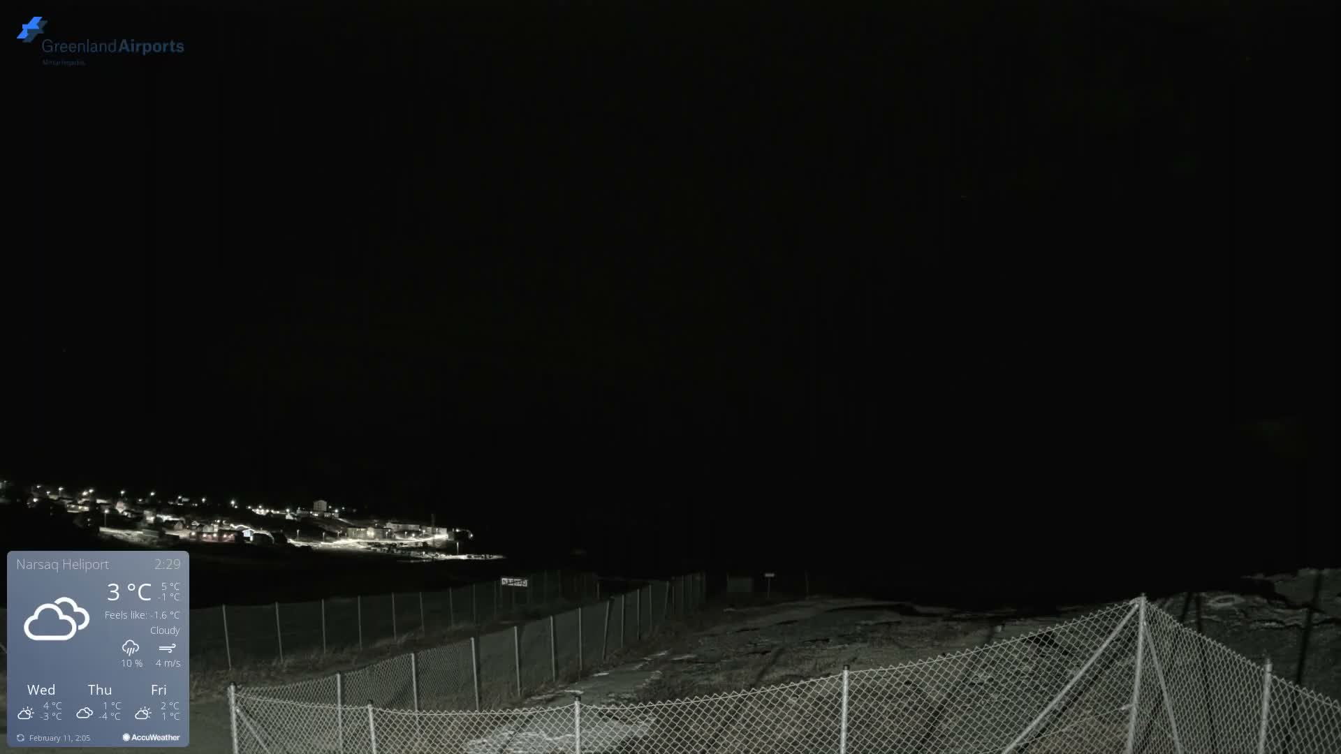 Narsaq Village & Heliport Live Cam - Narsaq, Kujalleq, Greenland, Denmark