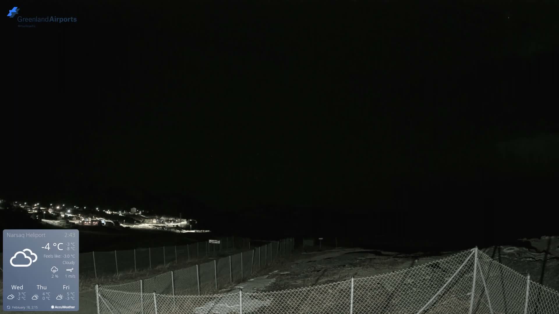Narsaq Village & Heliport Live Cam - Narsaq, Kujalleq, Greenland, Denmark