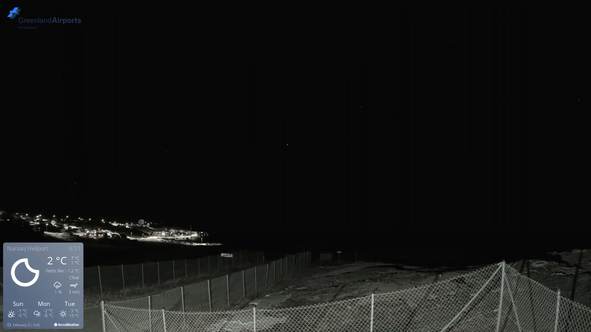 Narsaq Village & Heliport Live Cam - Narsaq, Kujalleq, Greenland, Denmark