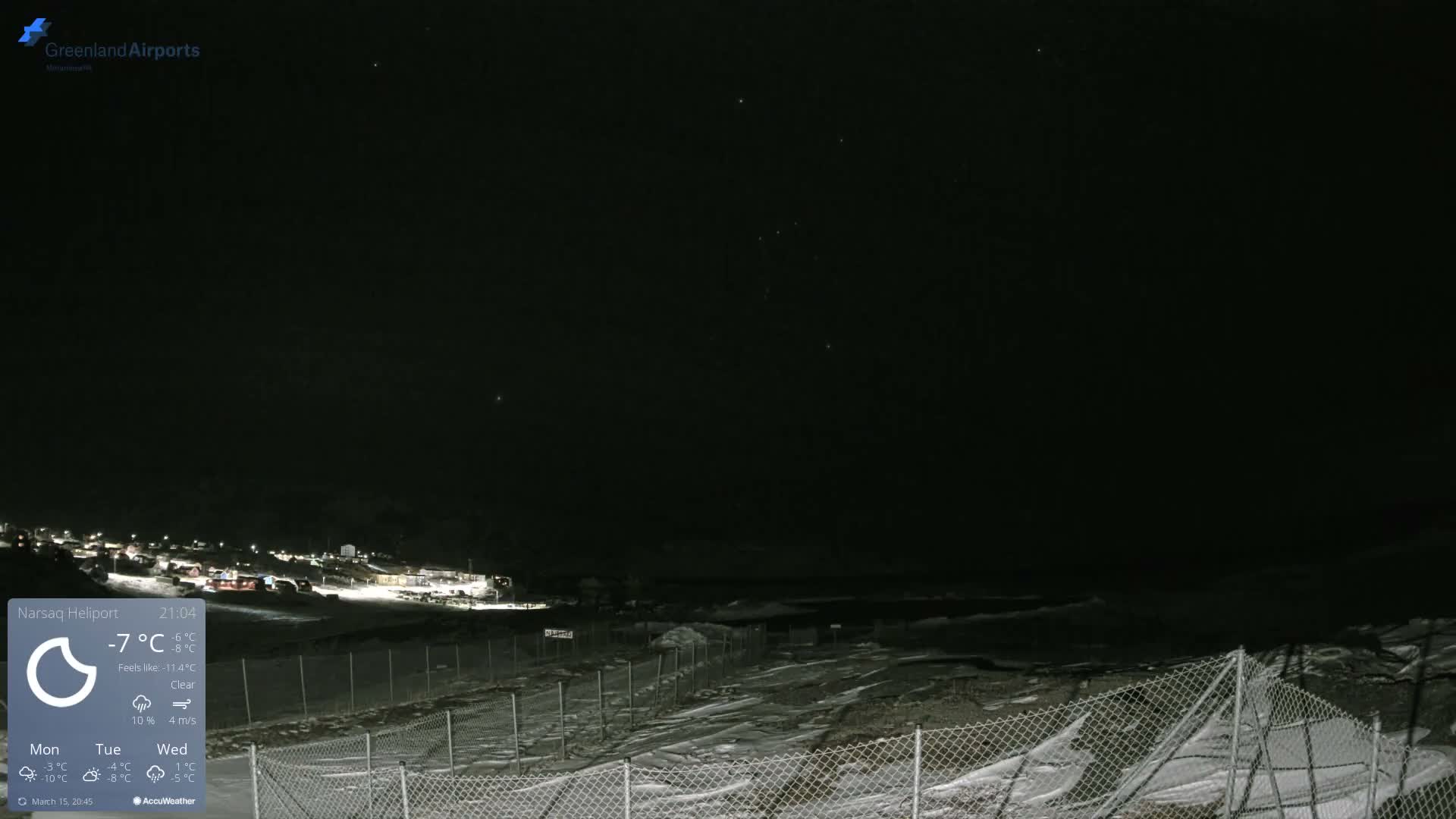 Narsaq Village & Heliport Live Cam - Narsaq, Kujalleq, Greenland, Denmark