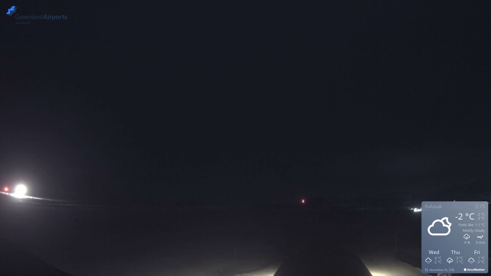 Kulusuk Airport West Towards Live Cam KUS / BGKK- Kulusuk, Sermersooq, Greenland, Denmark