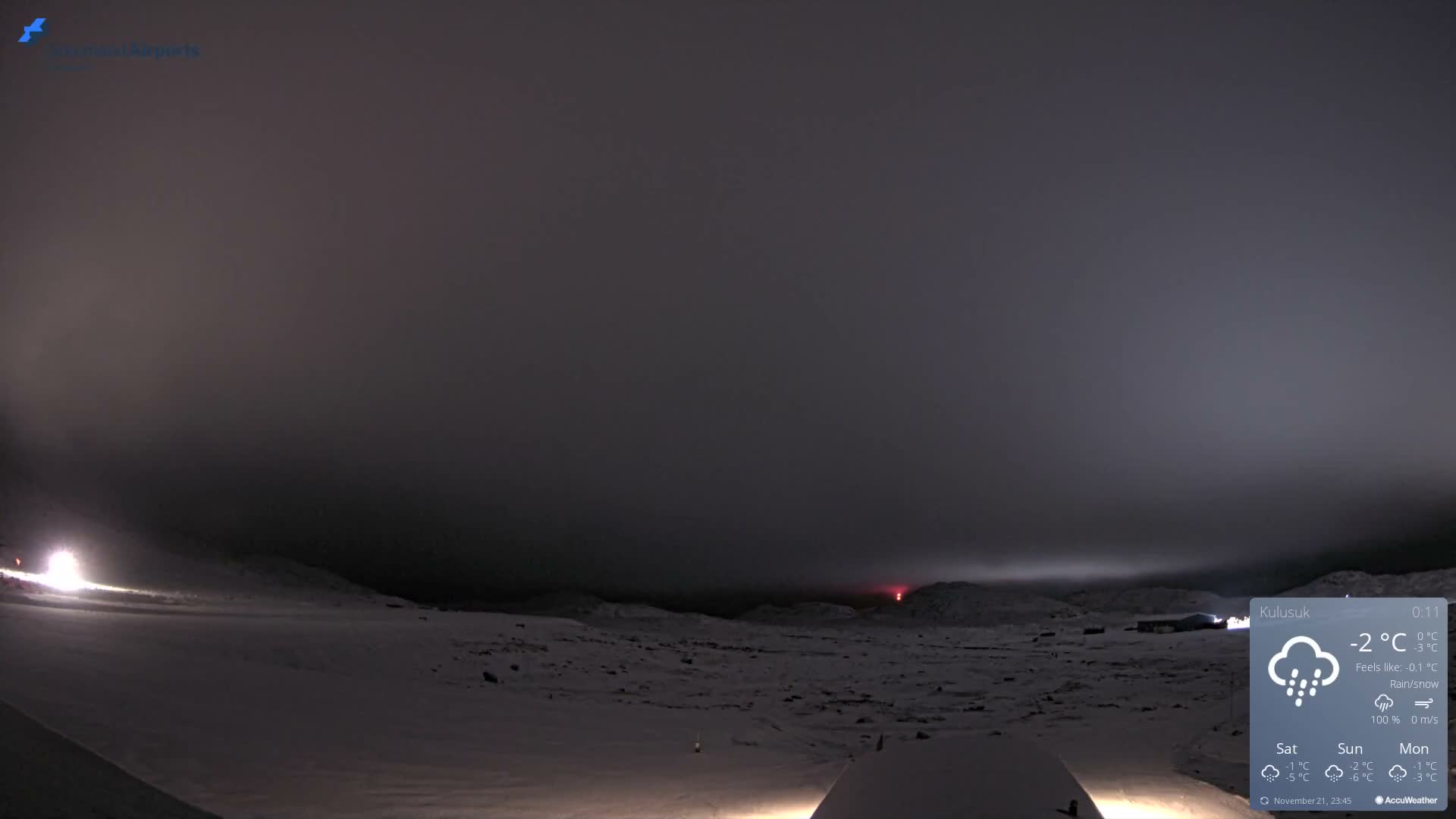 Kulusuk Airport West Towards Live Cam KUS / BGKK- Kulusuk, Sermersooq, Greenland, Denmark