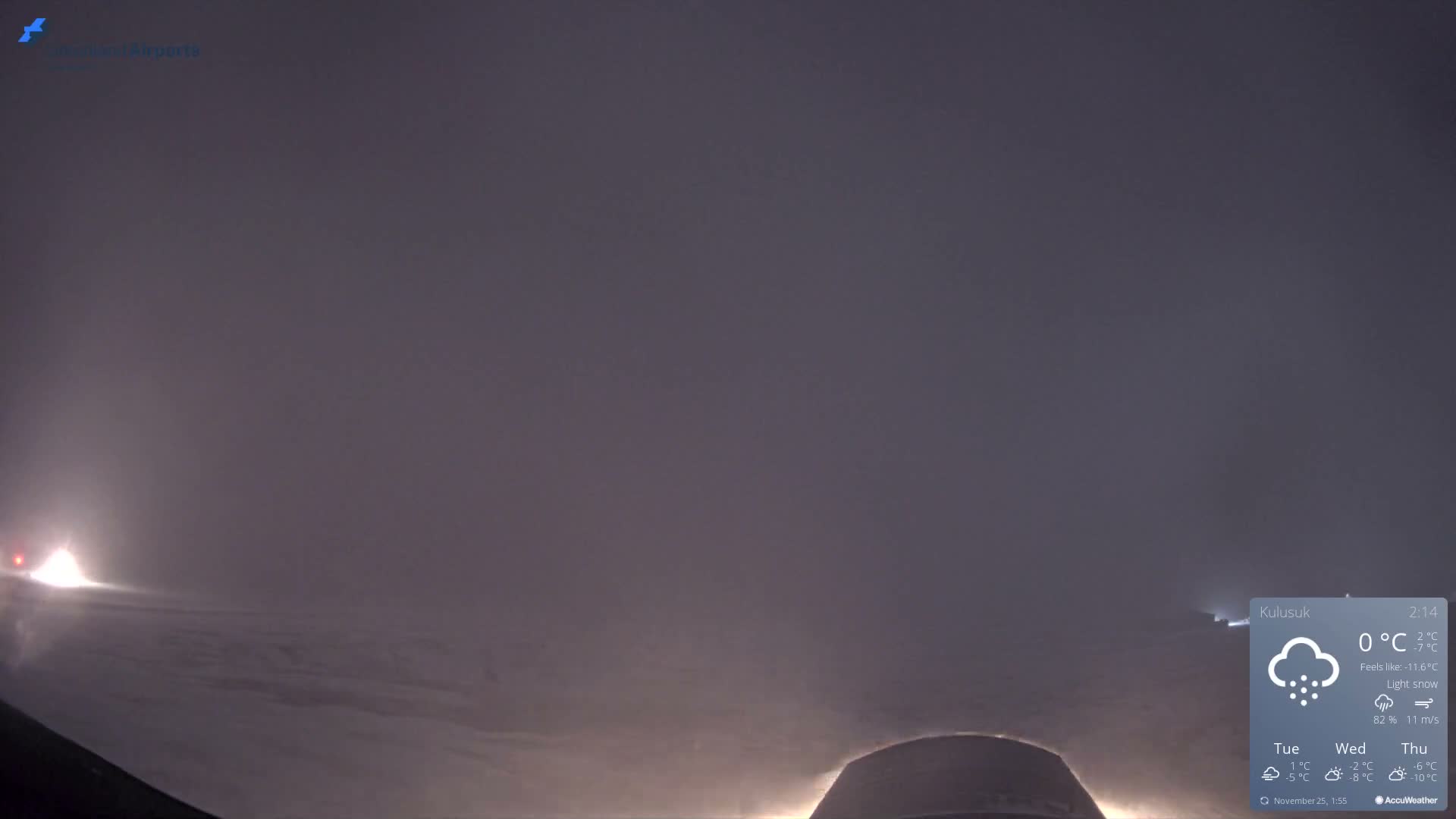 Kulusuk Airport West Towards Live Cam KUS / BGKK- Kulusuk, Sermersooq, Greenland, Denmark