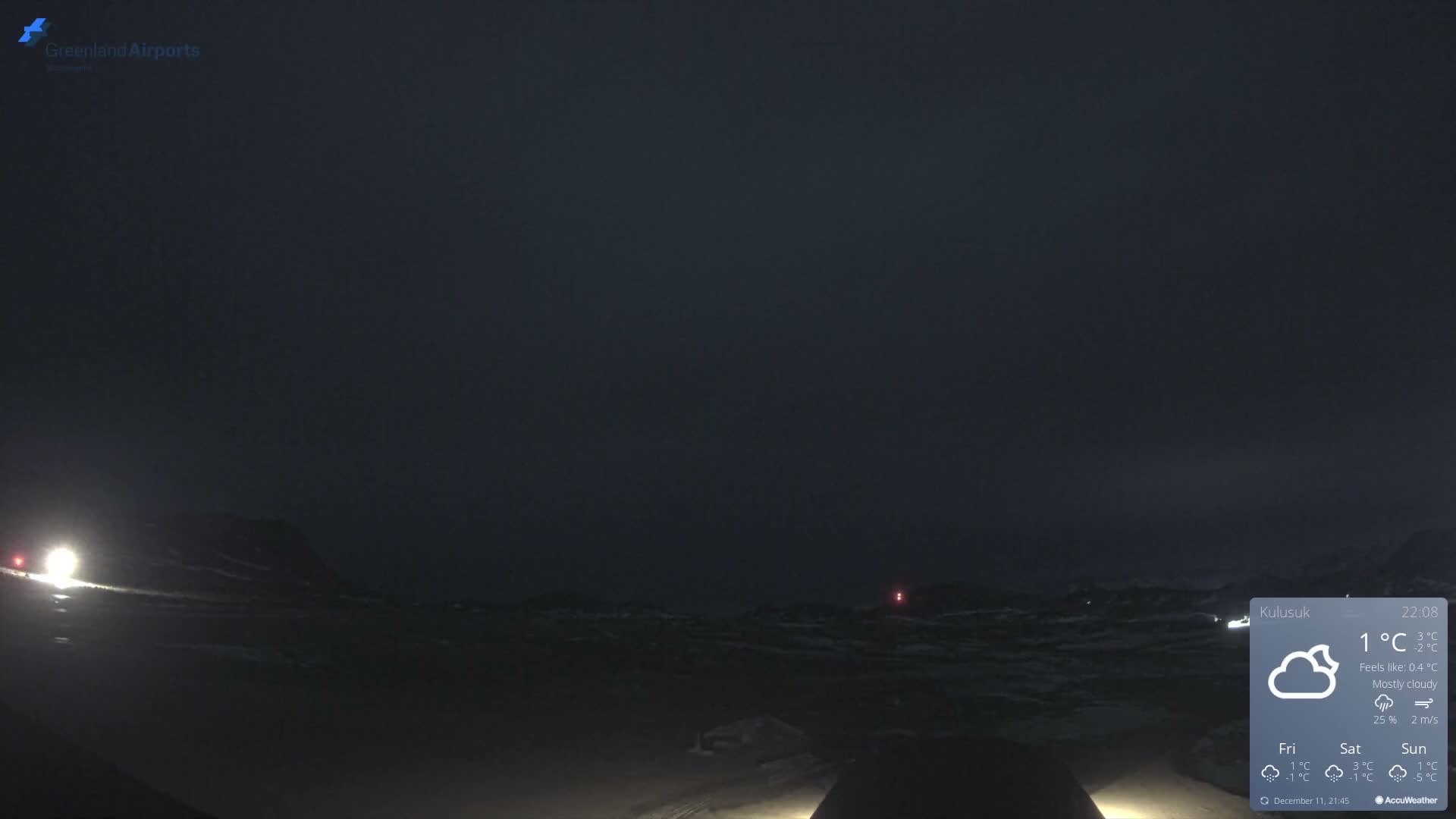 Kulusuk Airport West Towards Live Cam KUS / BGKK- Kulusuk, Sermersooq, Greenland, Denmark