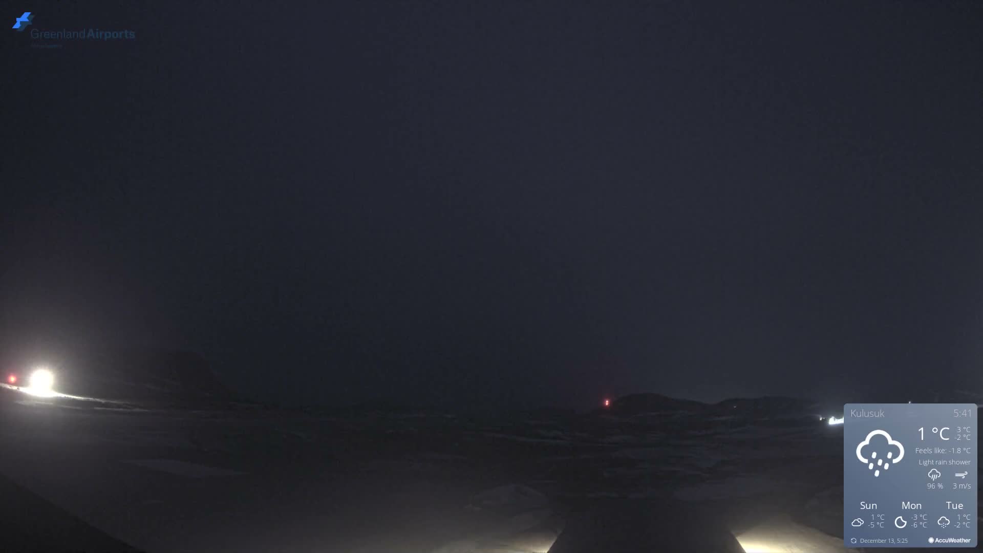 Kulusuk Airport West Towards Live Cam KUS / BGKK- Kulusuk, Sermersooq, Greenland, Denmark