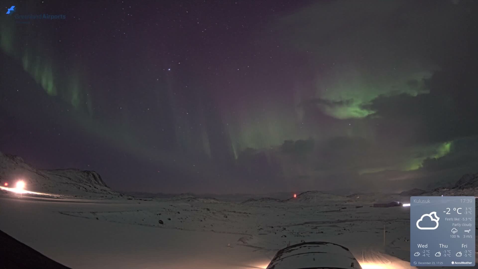 Kulusuk Airport West Towards Live Cam KUS / BGKK- Kulusuk, Sermersooq, Greenland, Denmark