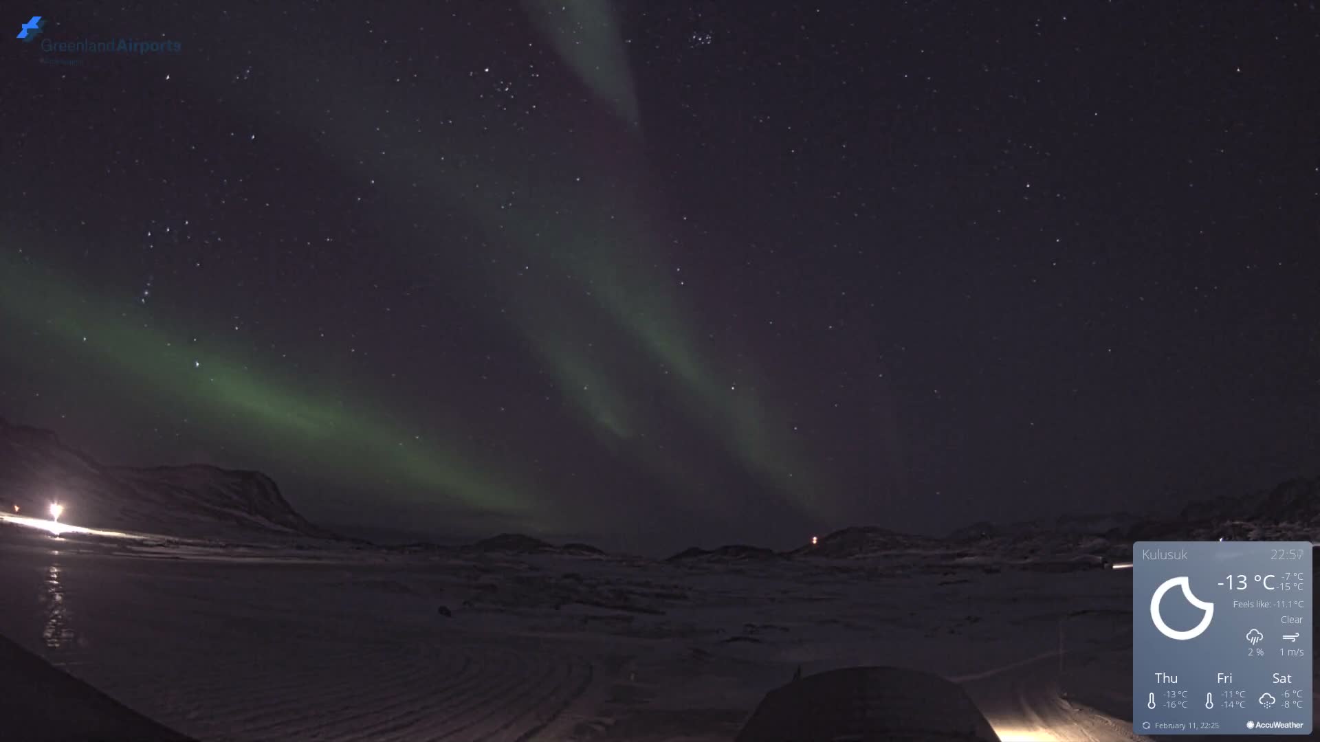 Kulusuk Airport West Towards Live Cam KUS / BGKK- Kulusuk, Sermersooq, Greenland, Denmark