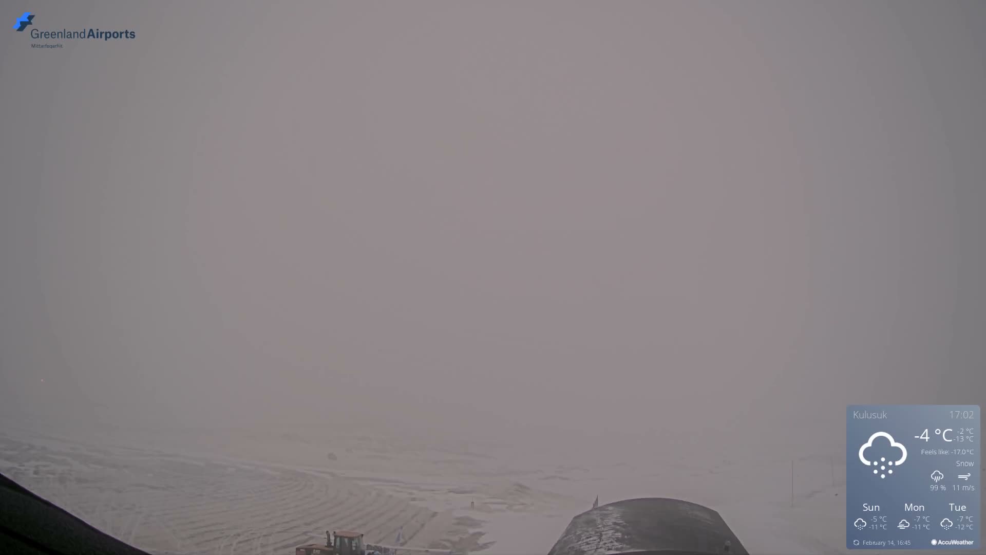 Kulusuk Airport West Towards Live Cam KUS / BGKK- Kulusuk, Sermersooq, Greenland, Denmark