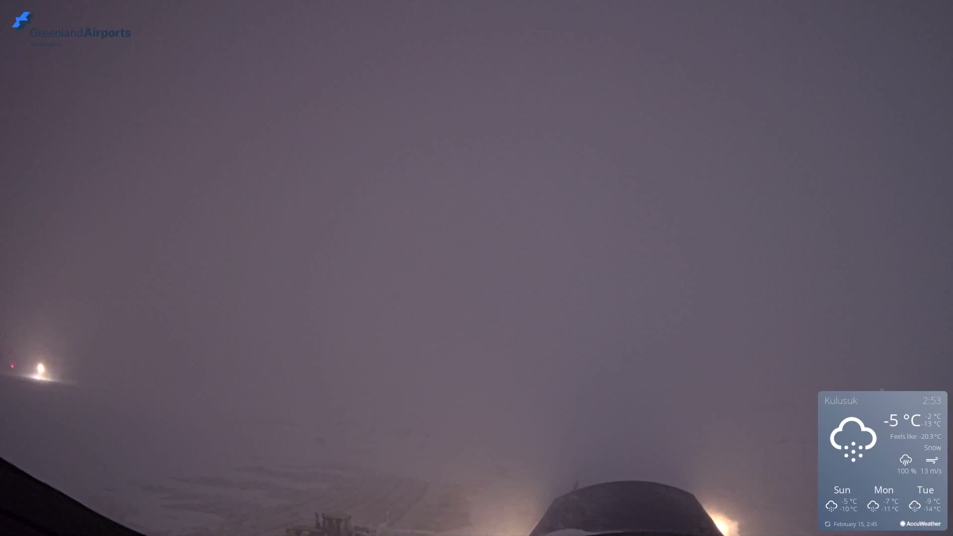Kulusuk Airport West Towards Live Cam KUS / BGKK- Kulusuk, Sermersooq, Greenland, Denmark