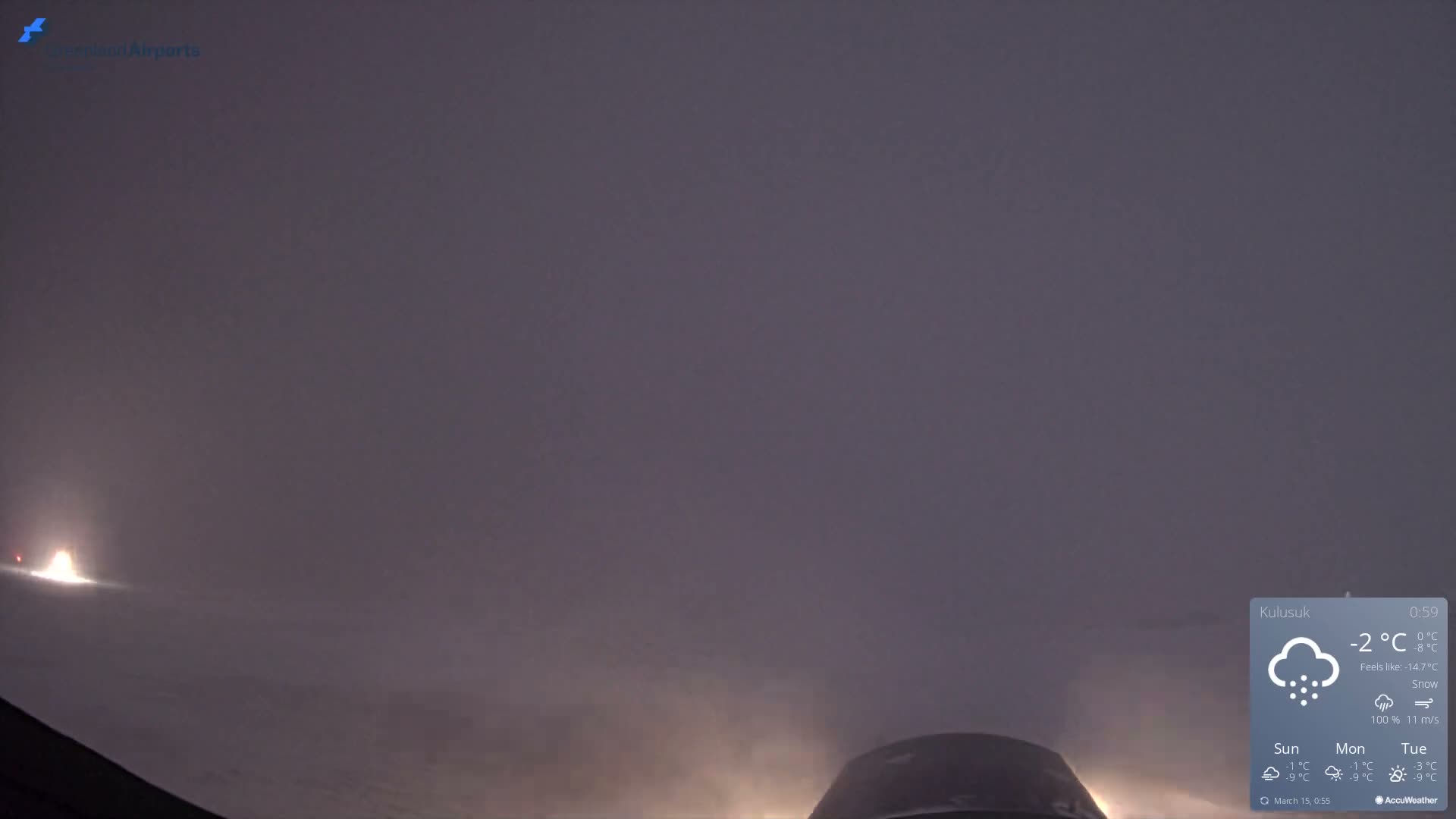 Kulusuk Airport West Towards Live Cam KUS / BGKK- Kulusuk, Sermersooq, Greenland, Denmark