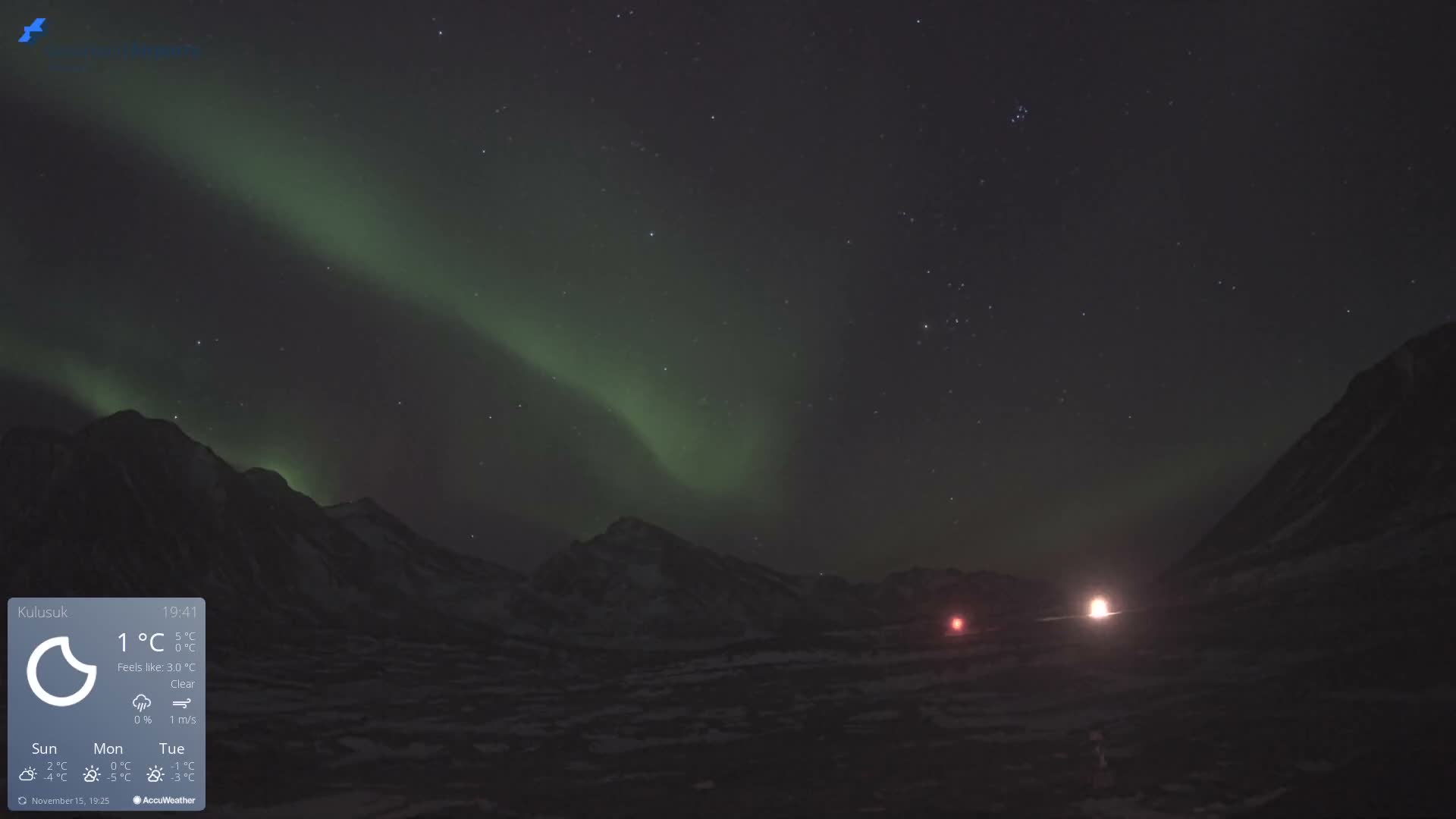 Kulusuk Airport East Towards View Live Cam  KUS / BGKK- Kulusuk, Sermersooq, Greenland, Denmark