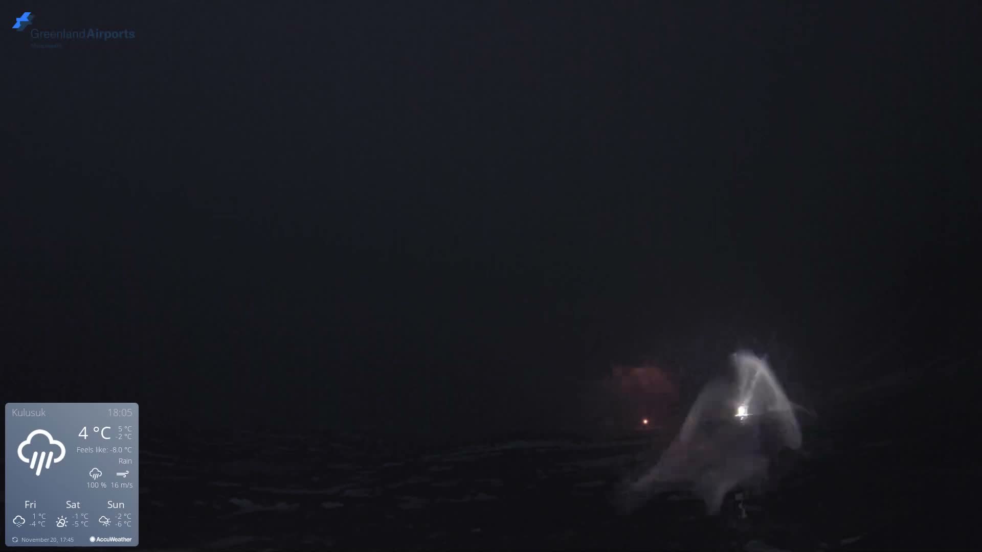 Kulusuk Airport East Towards View Live Cam  KUS / BGKK- Kulusuk, Sermersooq, Greenland, Denmark