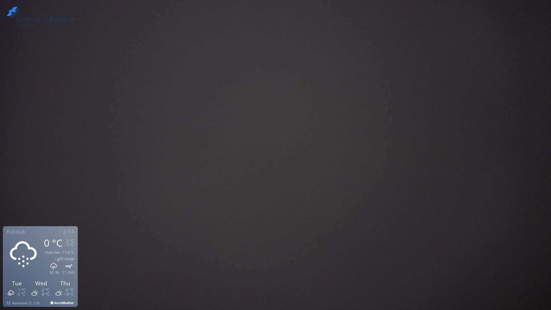 Kulusuk Airport East Towards View Live Cam  KUS / BGKK- Kulusuk, Sermersooq, Greenland, Denmark