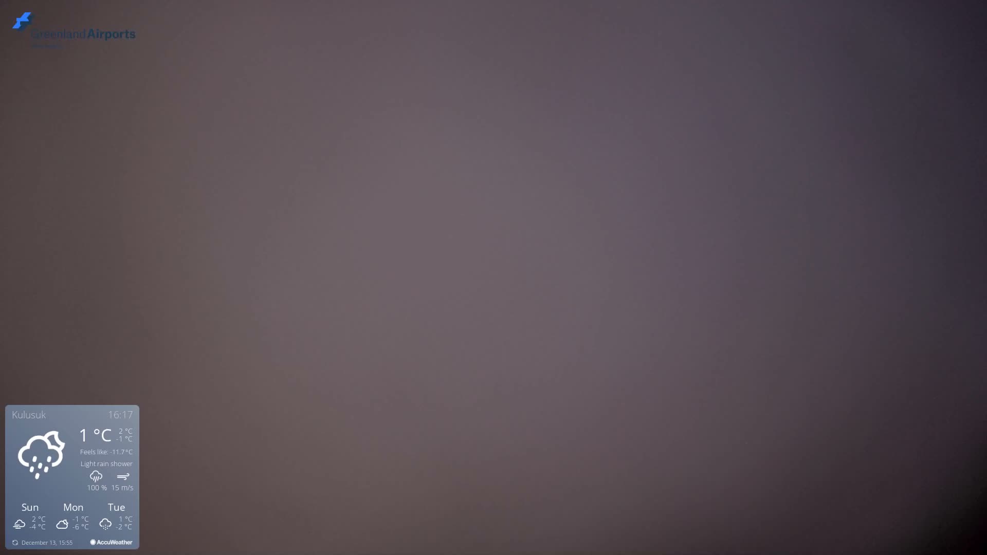 Kulusuk Airport East Towards View Live Cam  KUS / BGKK- Kulusuk, Sermersooq, Greenland, Denmark