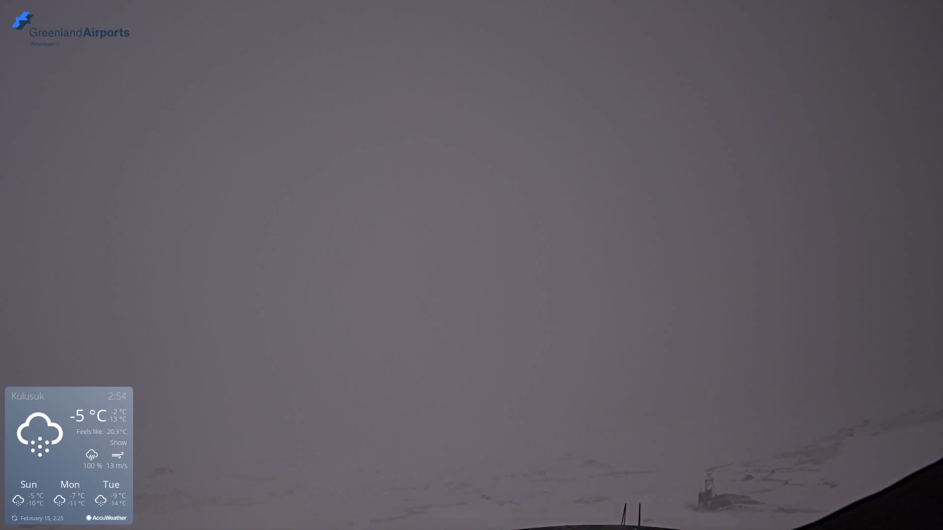 Kulusuk Airport East Towards View Live Cam  KUS / BGKK- Kulusuk, Sermersooq, Greenland, Denmark