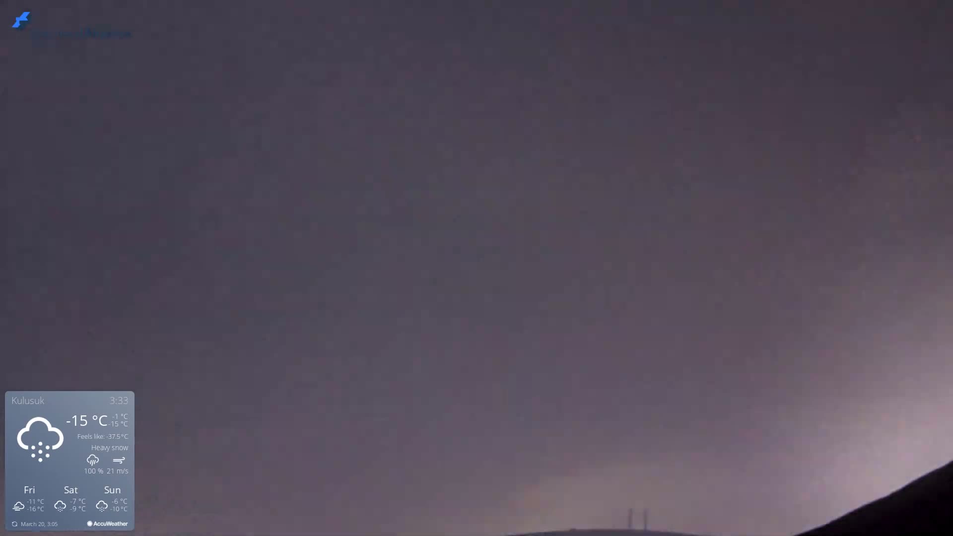 Kulusuk Airport East Towards View Live Cam  KUS / BGKK- Kulusuk, Sermersooq, Greenland, Denmark