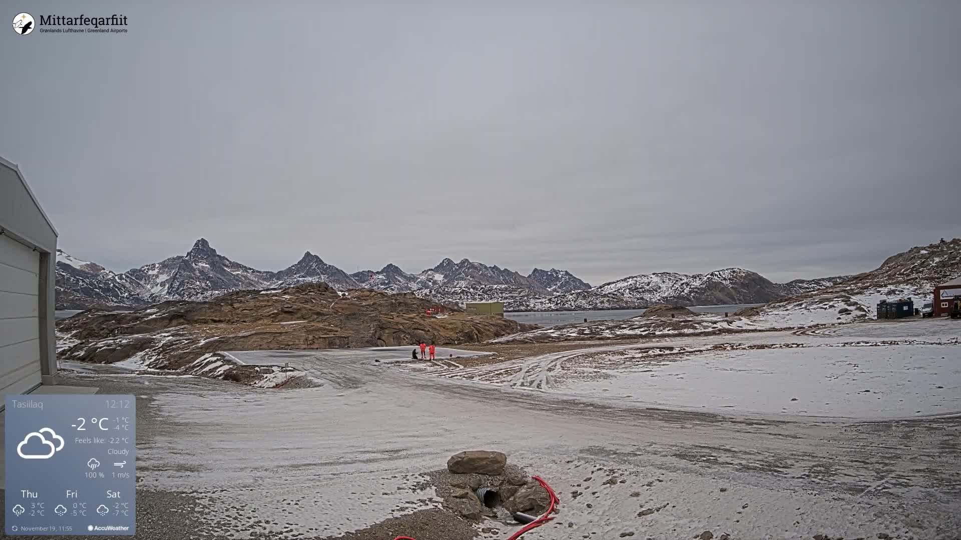 Tasiilaq Heliport Live Cam AGM / BGAM - Tasiilaq, Sermersooq, Greenland, Denmark