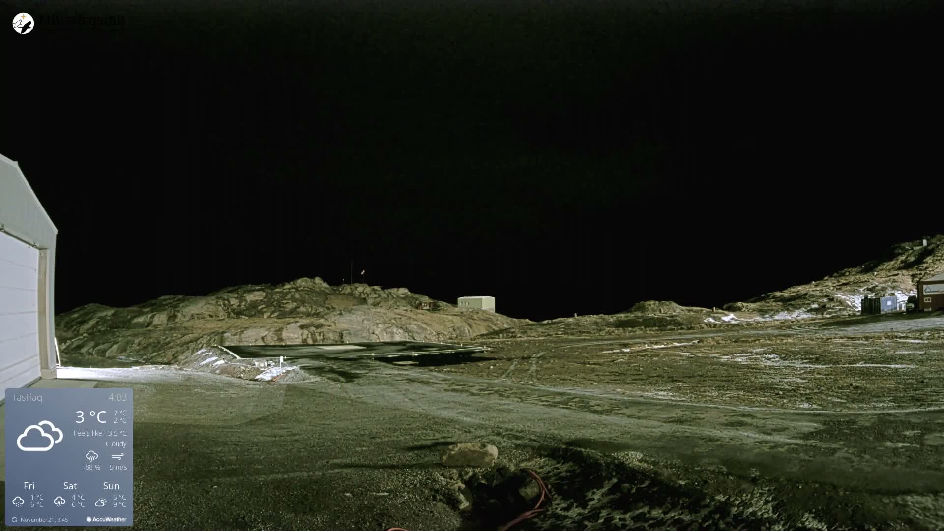 Tasiilaq Heliport Live Cam AGM / BGAM - Tasiilaq, Sermersooq, Greenland, Denmark