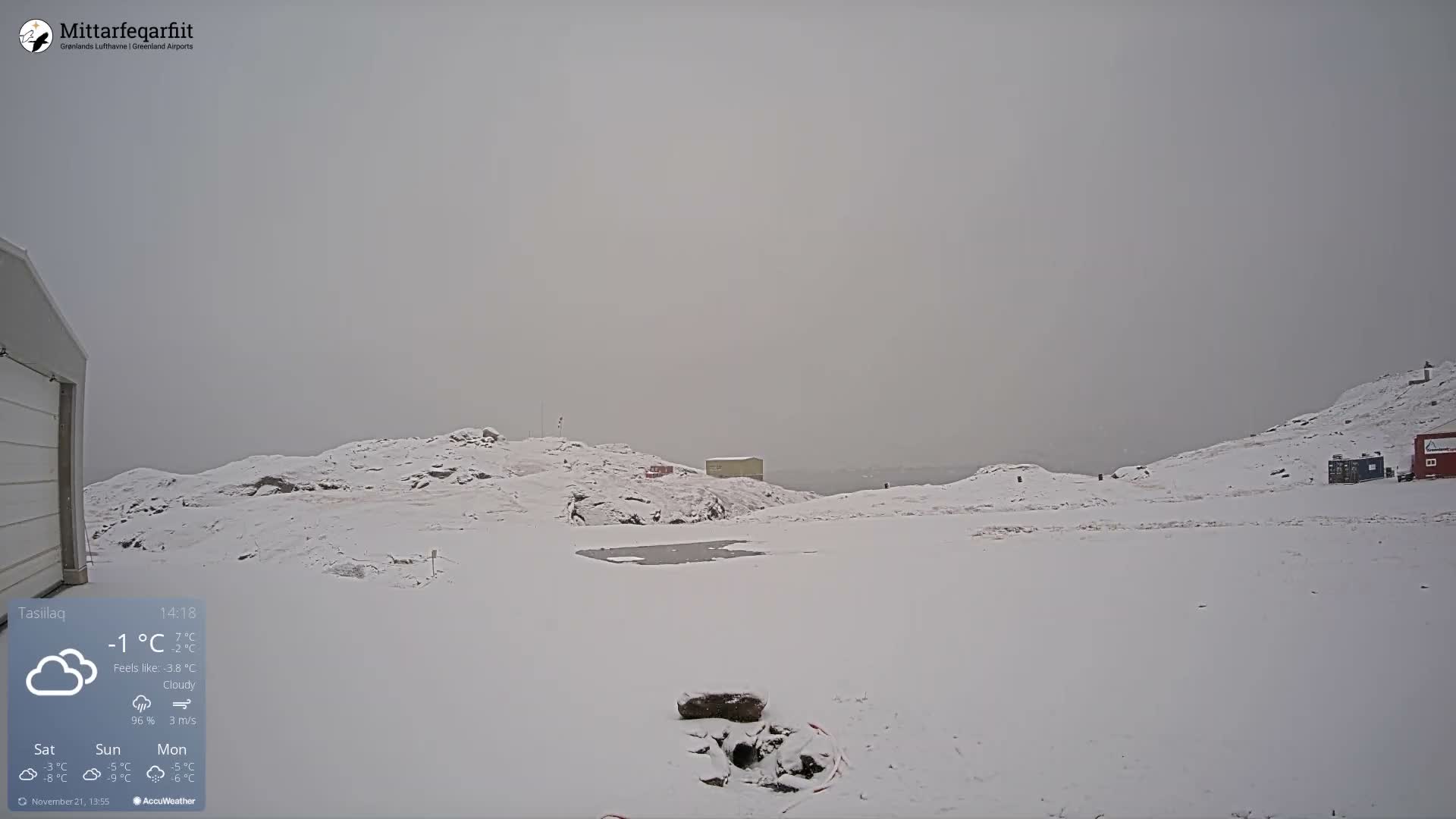 Tasiilaq Heliport Live Cam AGM / BGAM - Tasiilaq, Sermersooq, Greenland, Denmark