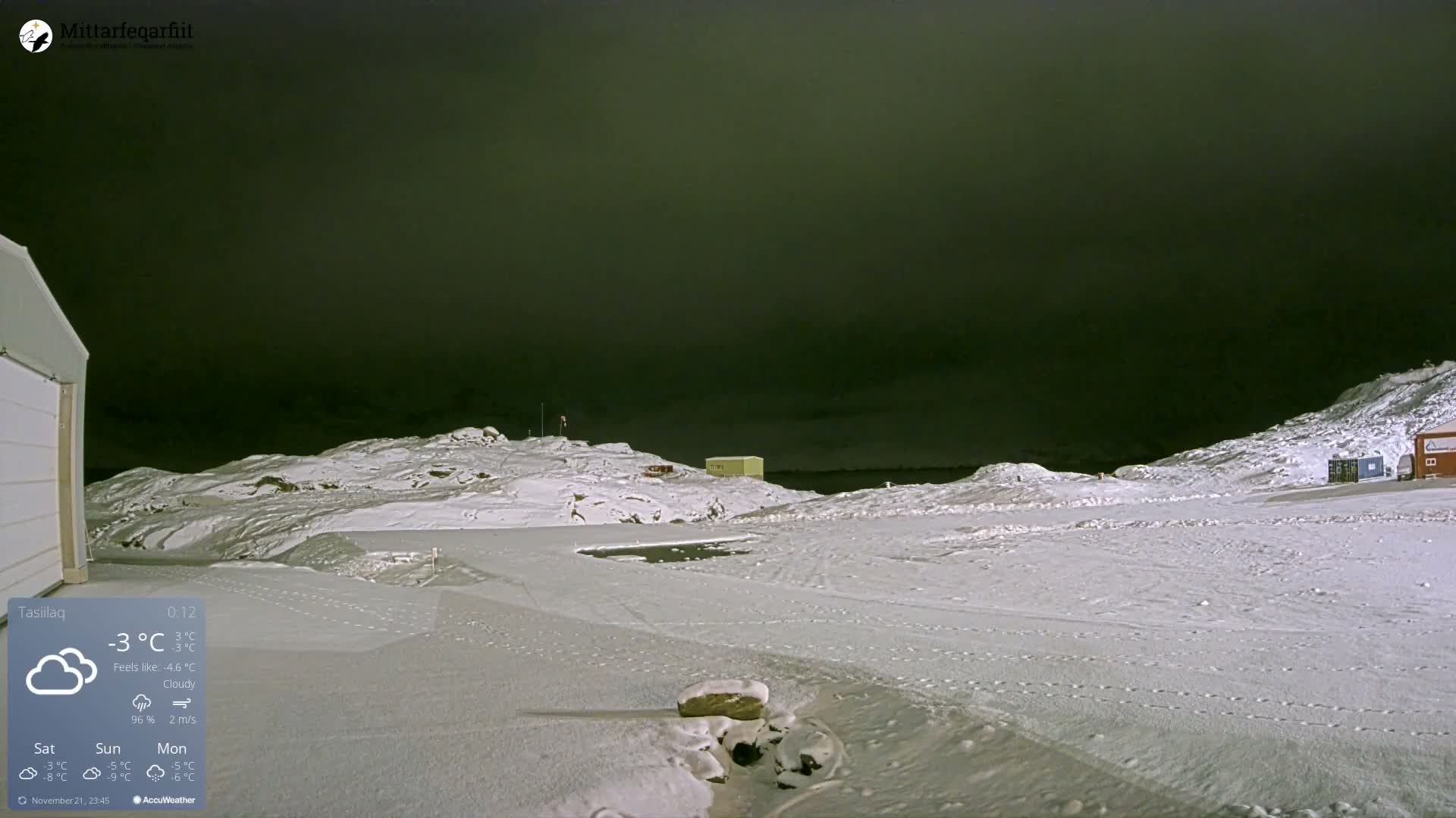 Tasiilaq Heliport Live Cam AGM / BGAM - Tasiilaq, Sermersooq, Greenland, Denmark