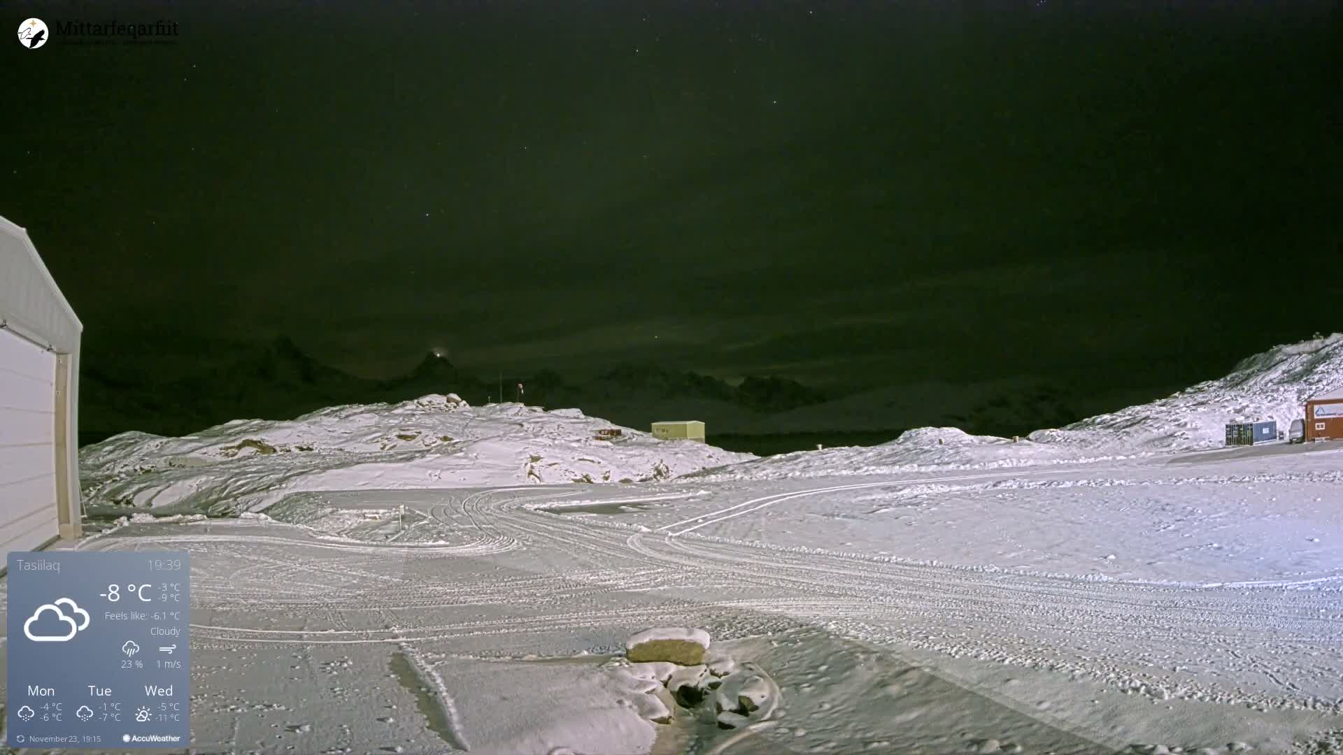 Tasiilaq Heliport Live Cam AGM / BGAM - Tasiilaq, Sermersooq, Greenland, Denmark