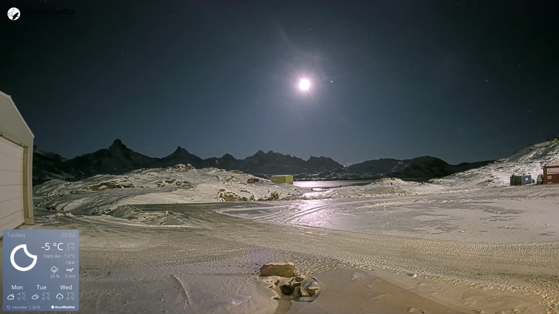 Tasiilaq Heliport Live Cam AGM / BGAM - Tasiilaq, Sermersooq, Greenland, Denmark