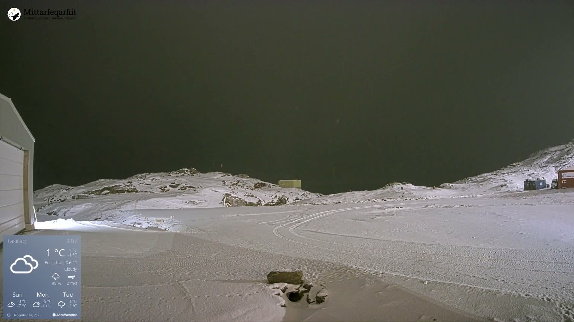 Tasiilaq Heliport Live Cam AGM / BGAM - Tasiilaq, Sermersooq, Greenland, Denmark