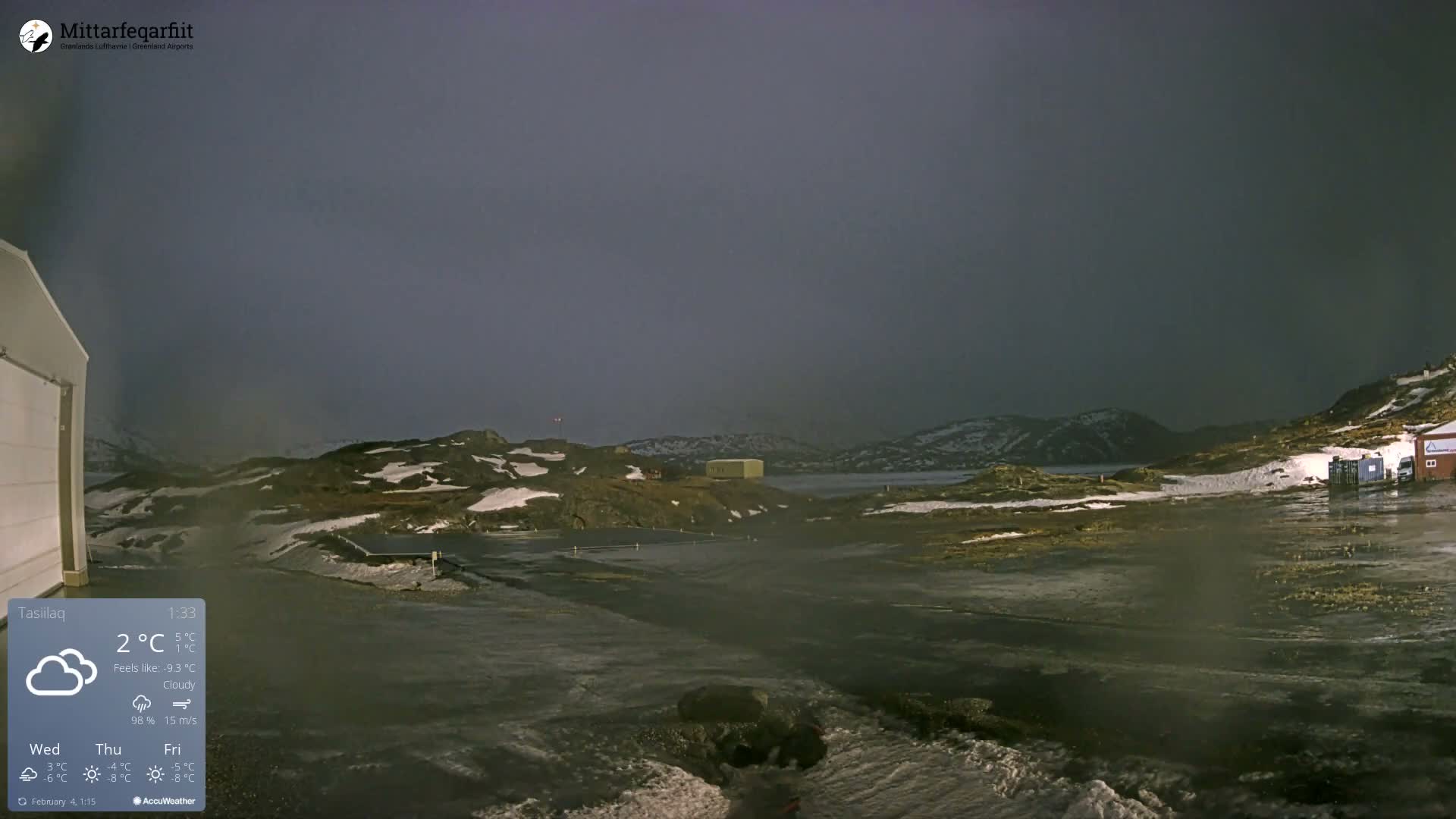 Tasiilaq Heliport Live Cam AGM / BGAM - Tasiilaq, Sermersooq, Greenland, Denmark