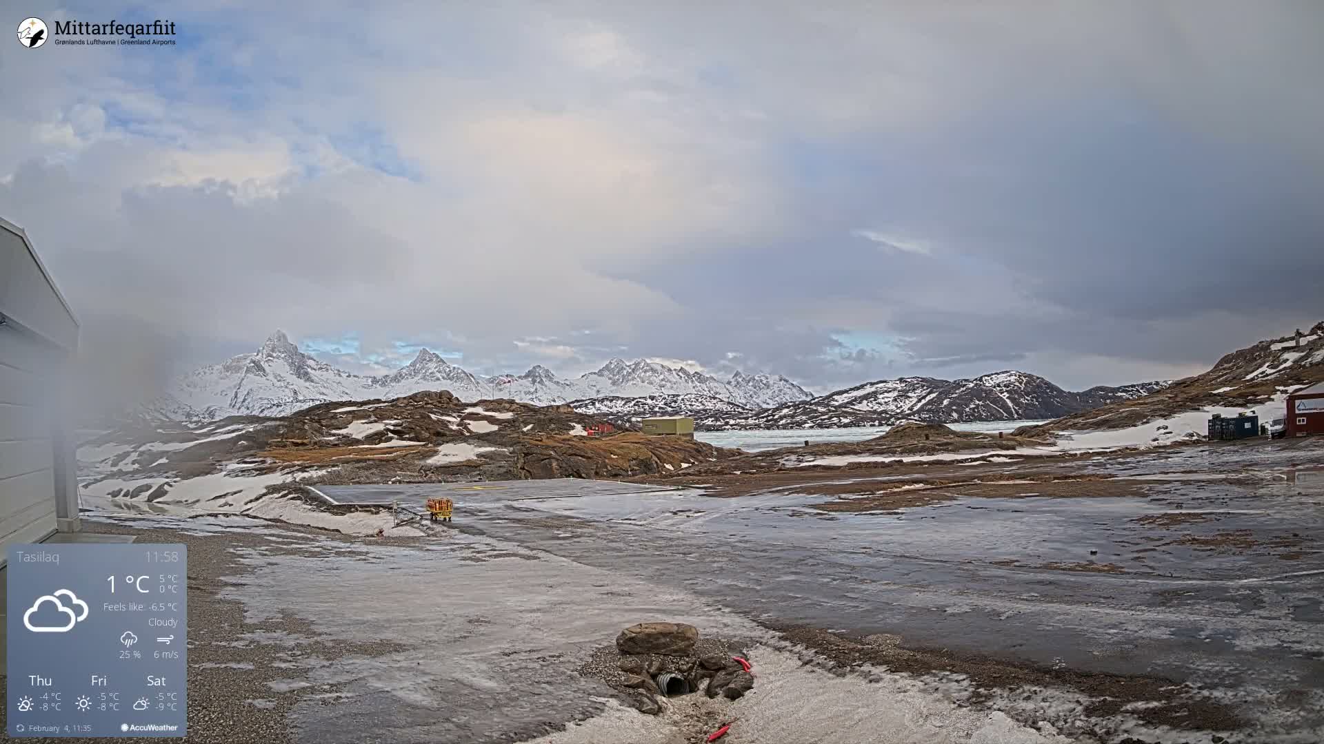 Tasiilaq Heliport Live Cam AGM / BGAM - Tasiilaq, Sermersooq, Greenland, Denmark